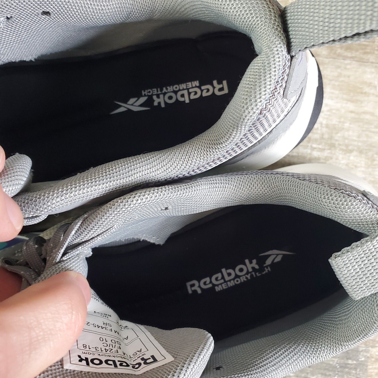 Reebok Lavante Trail 2 Womens Work Shoes Sz 10 M Running Gray Safety Toe Sneaker
