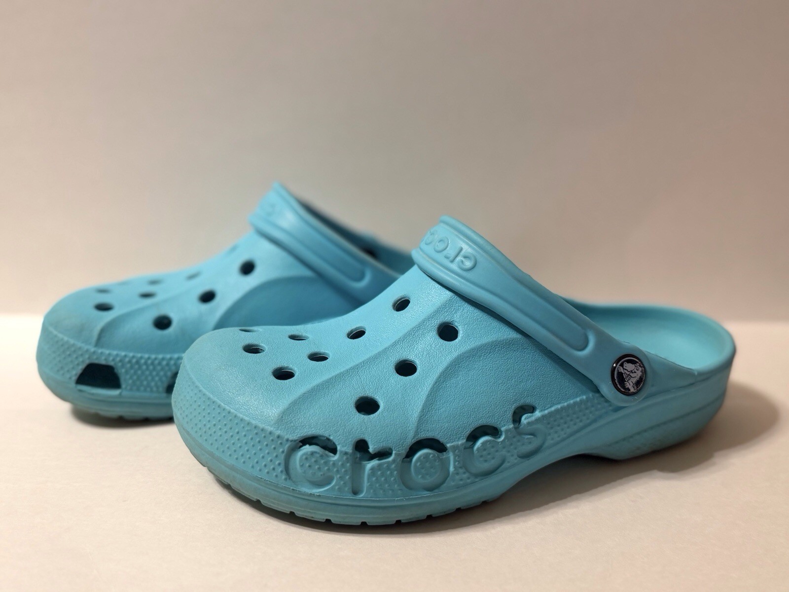Crocs Adult Baya Clogs Slip On Shoes Light Turquoise Size W7/M5