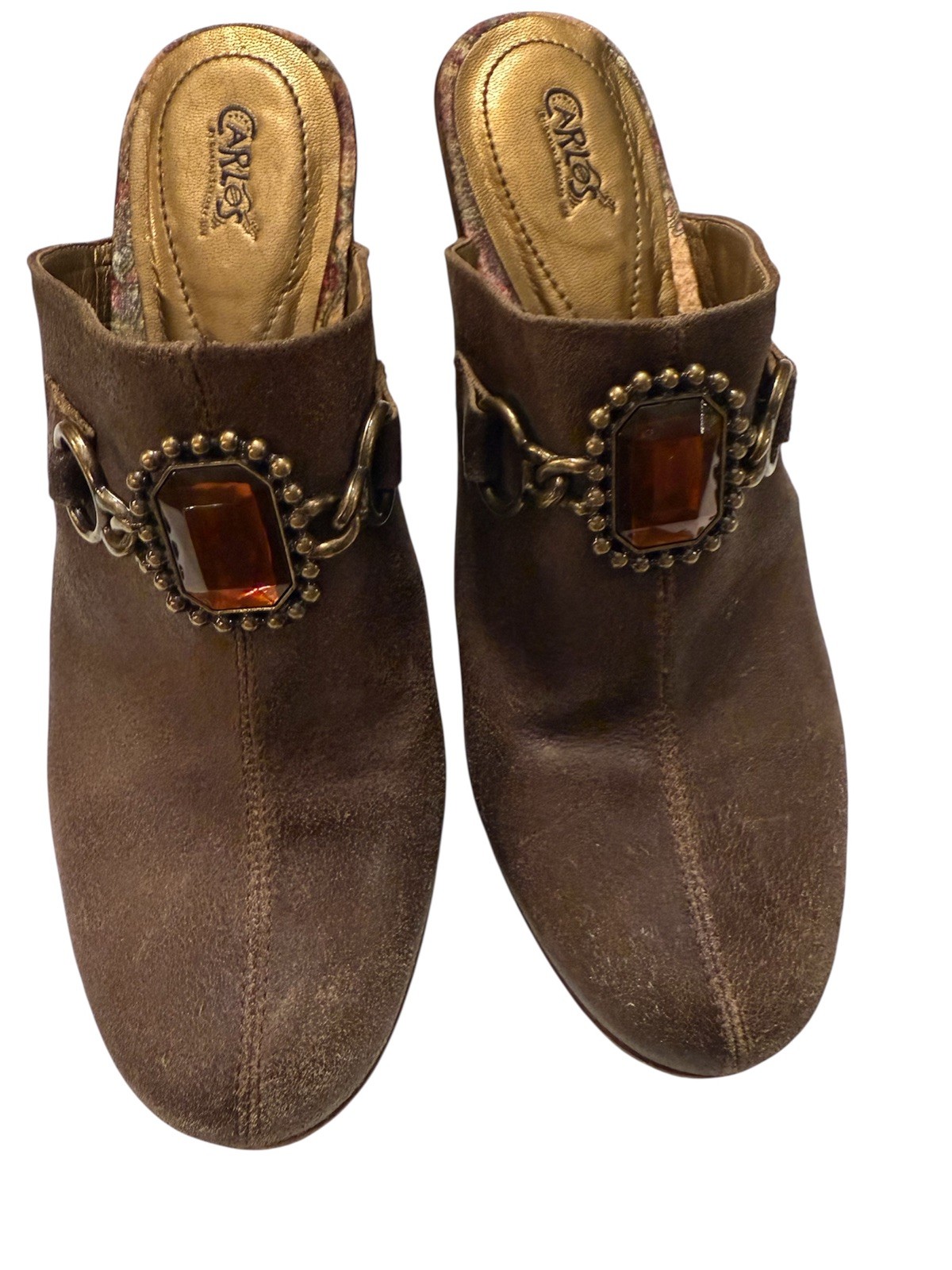 Carlos by Carlos Santana Deputy Clogs Size 8M Made in Brazil