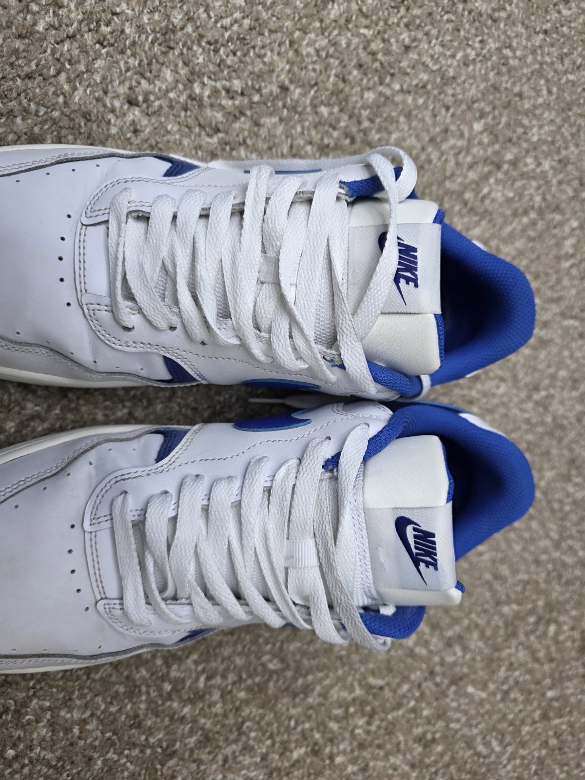 Nike Gamma Force DX9176-101 Sneakers Women’s Size 10 White Royal Platform Shoes