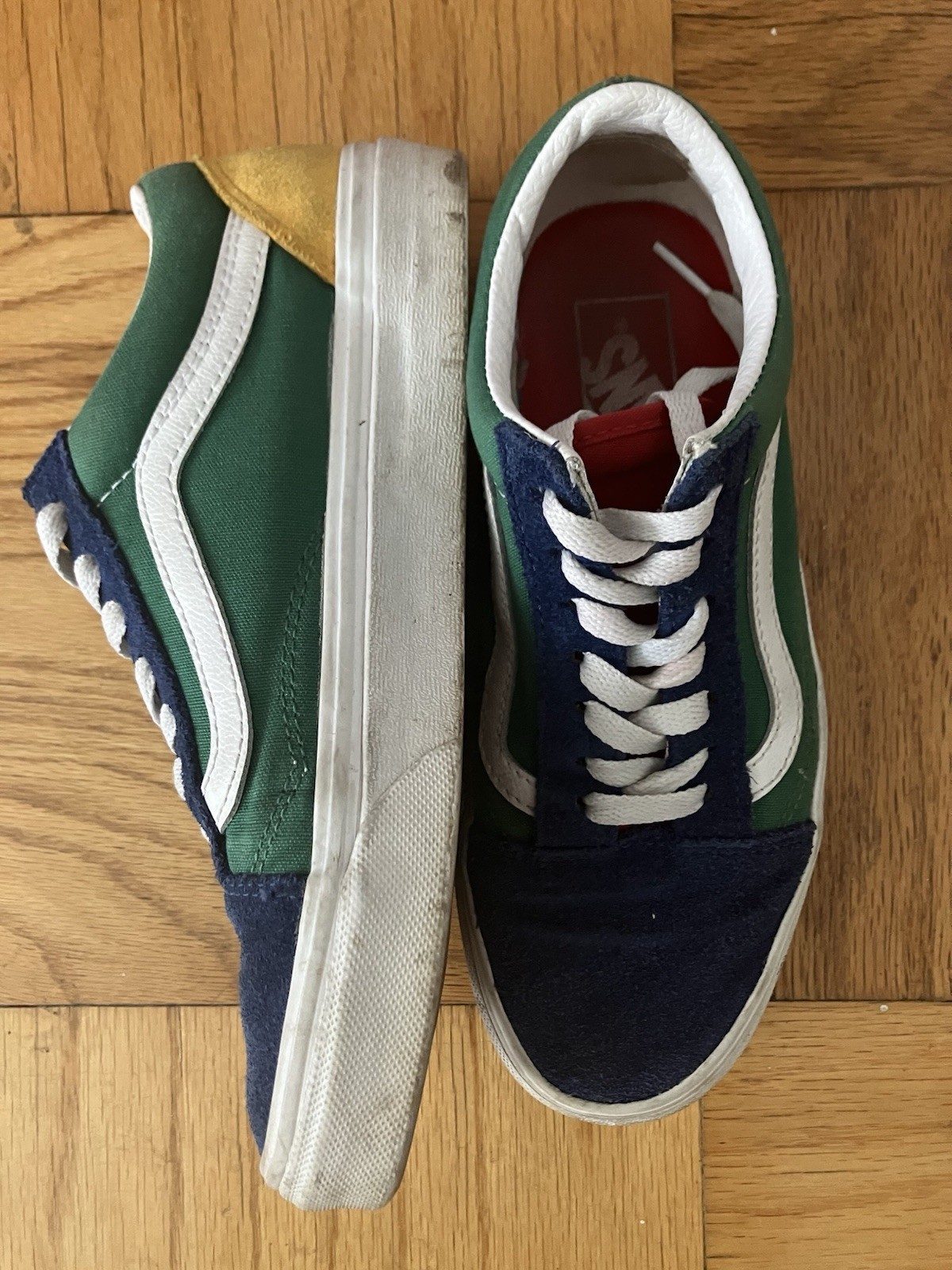Vans Old Skool Yacht Club Rainbow Suede Low Skate Sneakers M 5 W 6.5