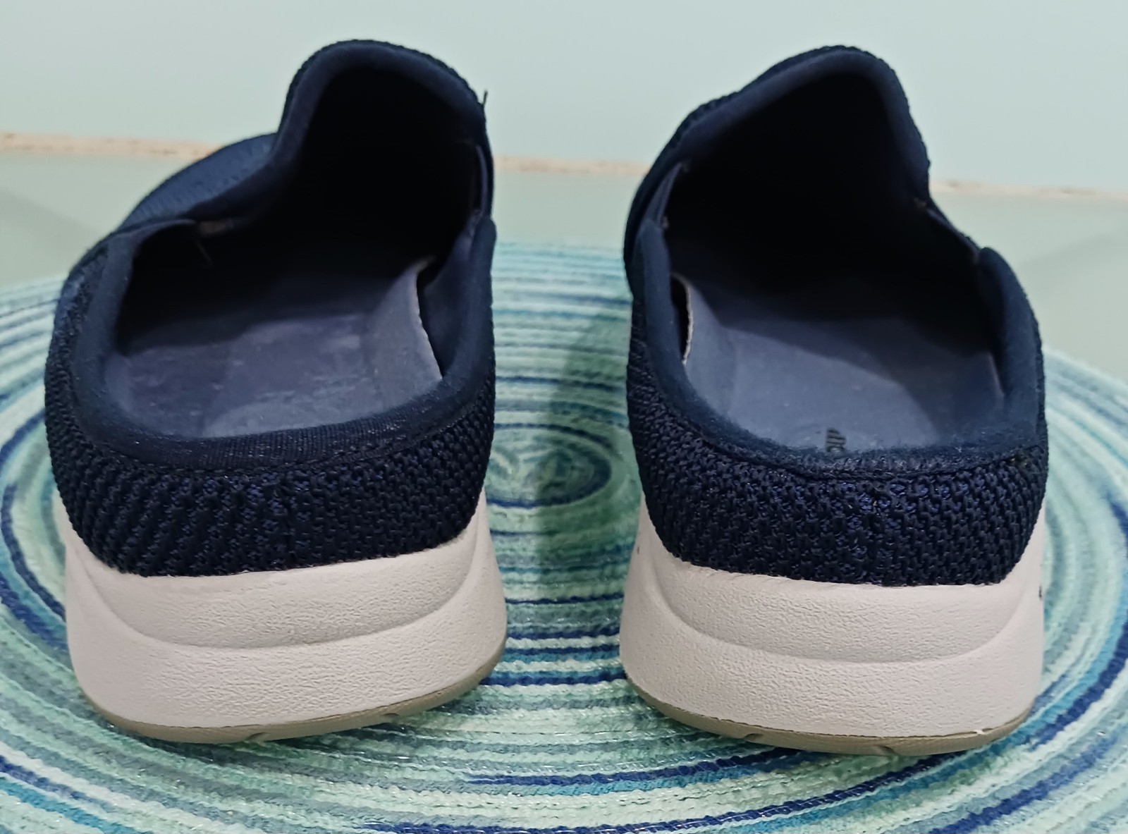 Easy Spirit Women’s Takeknit Slip-On Mule Sneakers Blue Size 9.5 M