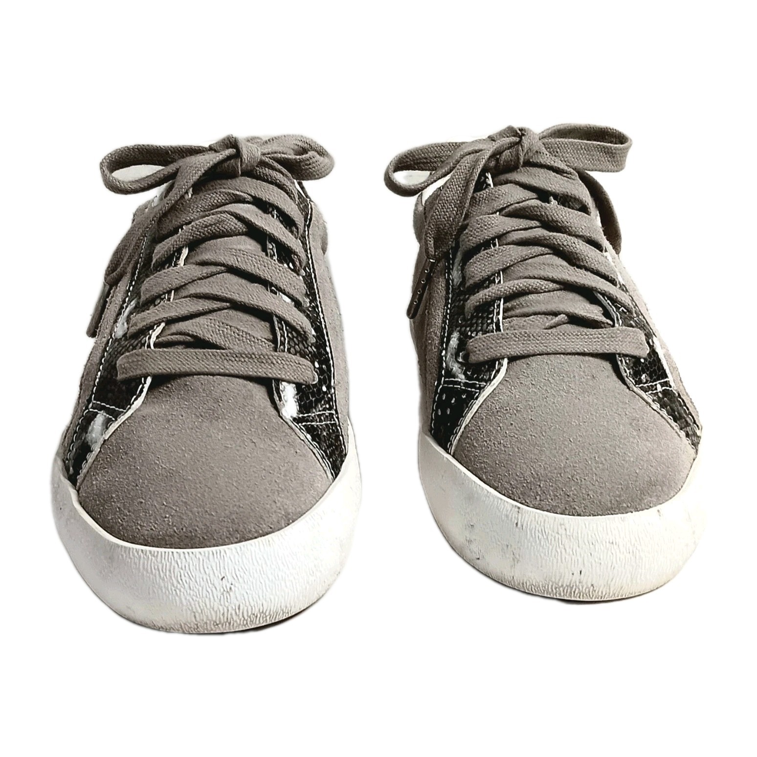 Blondo Snake Waterproof Casual Sneakers Size W 7.5 Fashionable Edgy EUC
