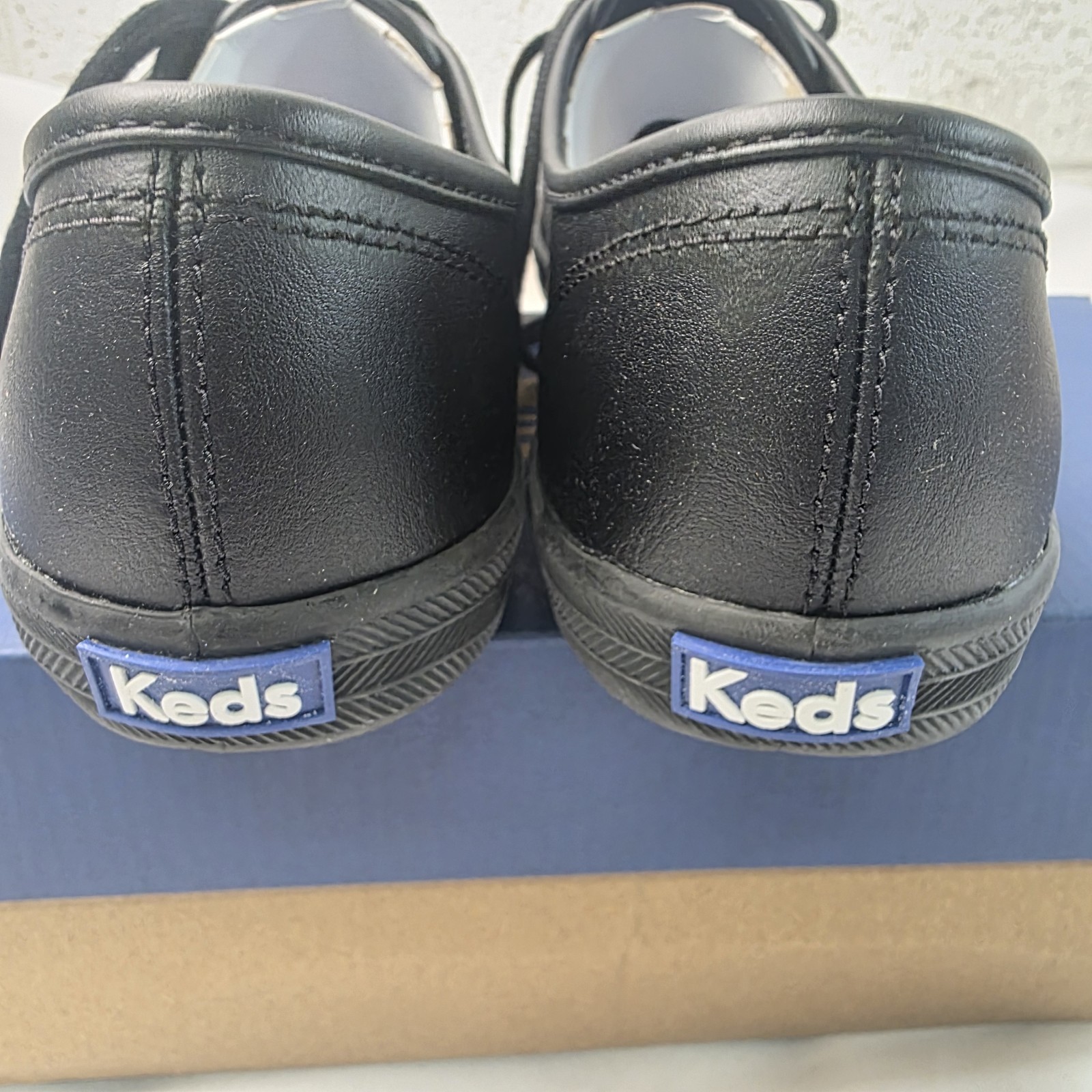 Keds Women Champion Originals Leather Womens Sneakers Size 9 M Black WH45780
