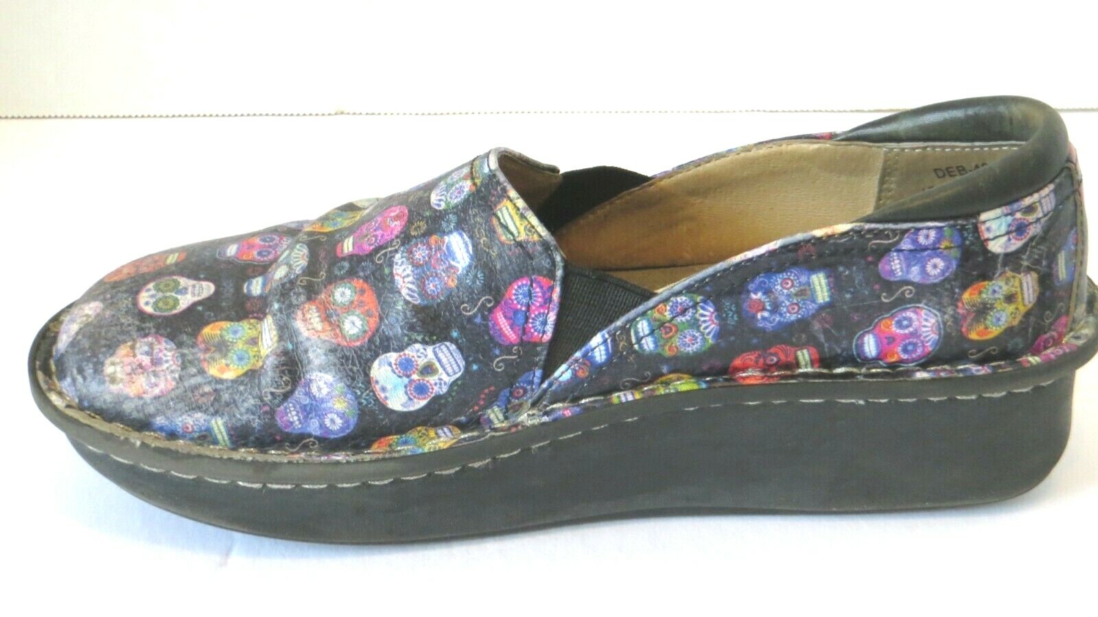 Alegria Shoes Womens European Size 37 Clog Deb 484 Cinco De Mayo Halloween Spook
