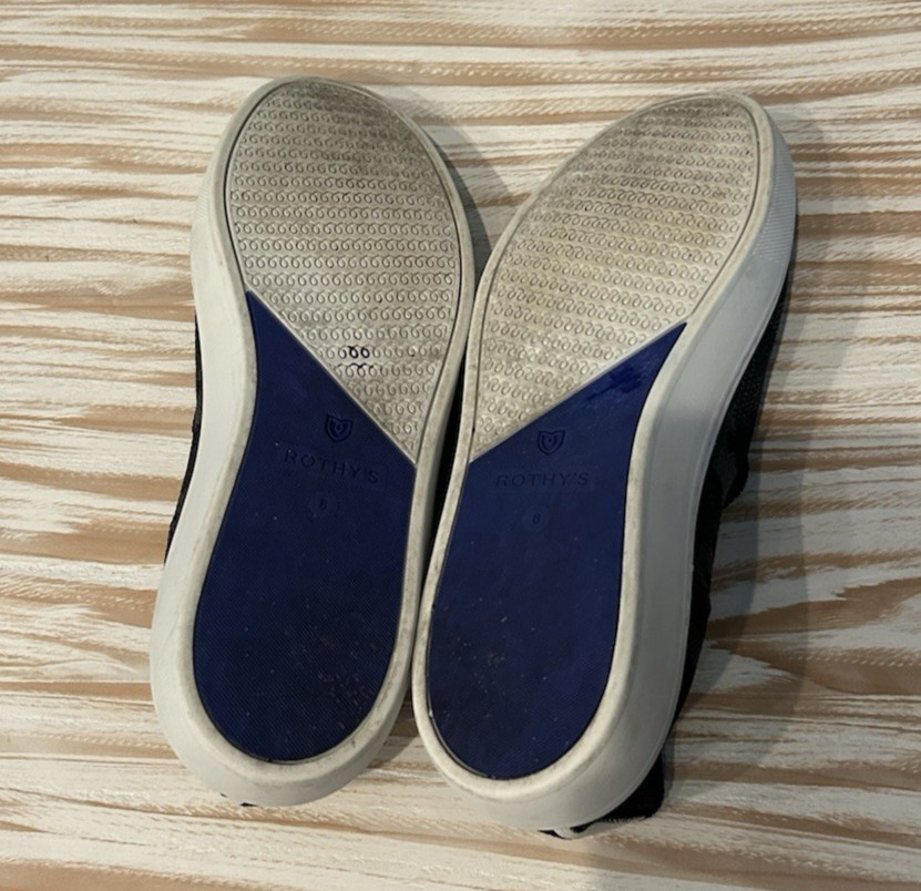 Rothy’s The Original Women’s Gray Camo Flat Knit Sneakers Slip On Sz 8 Comfort