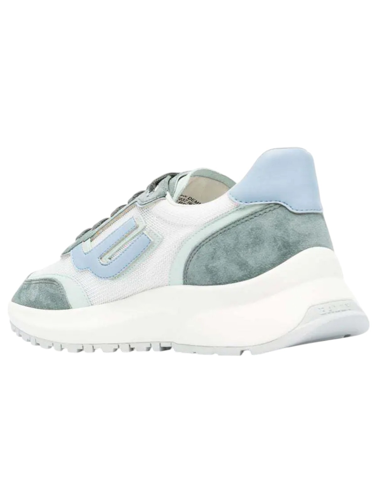 Bally Demmy 6303455 Women’s Sage/Water Leather Sneakers Size 6.5 MSRP $630