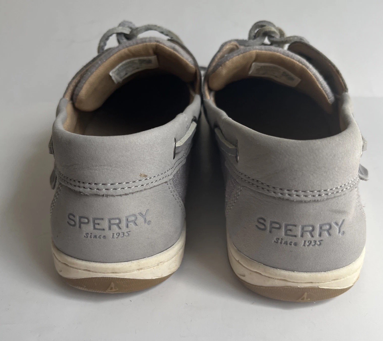Sperry Koifish Grey Boat Shoes Women’s Sz US 9 EU 40 Good Condition