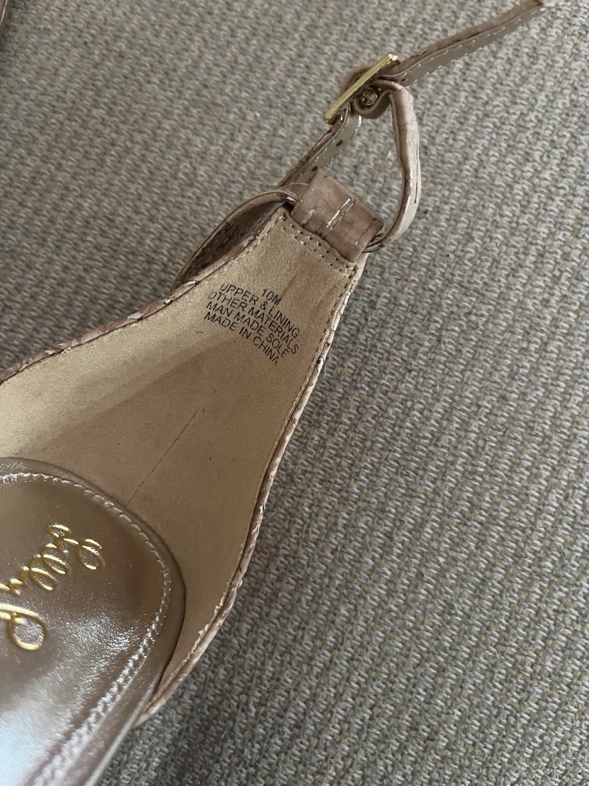 – Lilly Pulitzer Jenna Wedge in Natural Size 10 M