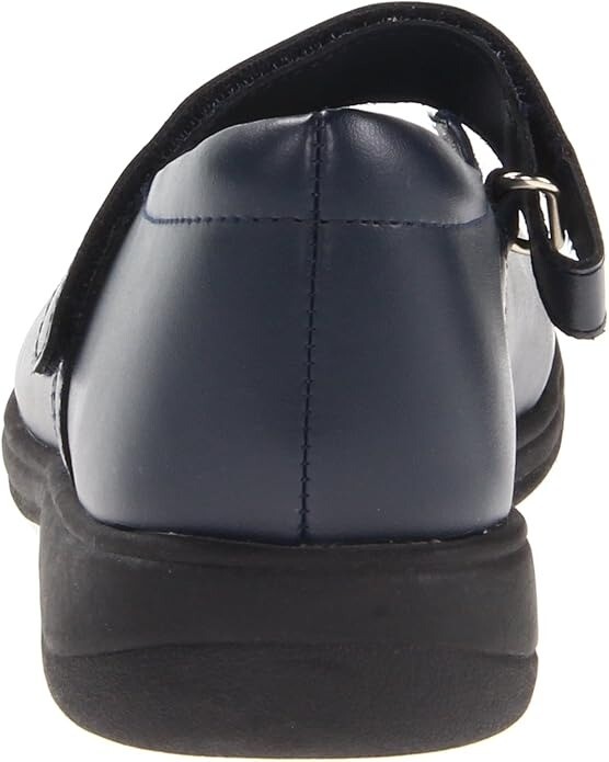 School Issue Prodigy Sz 8 W WIDE EU 39 Women’s Leather Mary Jane Flat Shoes Navy