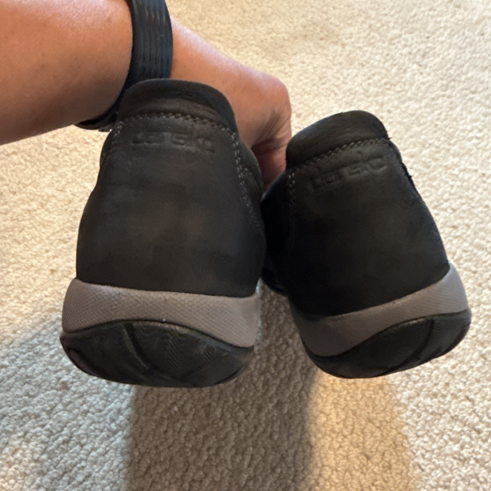 Dansko Patti Slip-On Shoes Black Leather Vibram Waterproof | Wmns 9.5-10US 40EU
