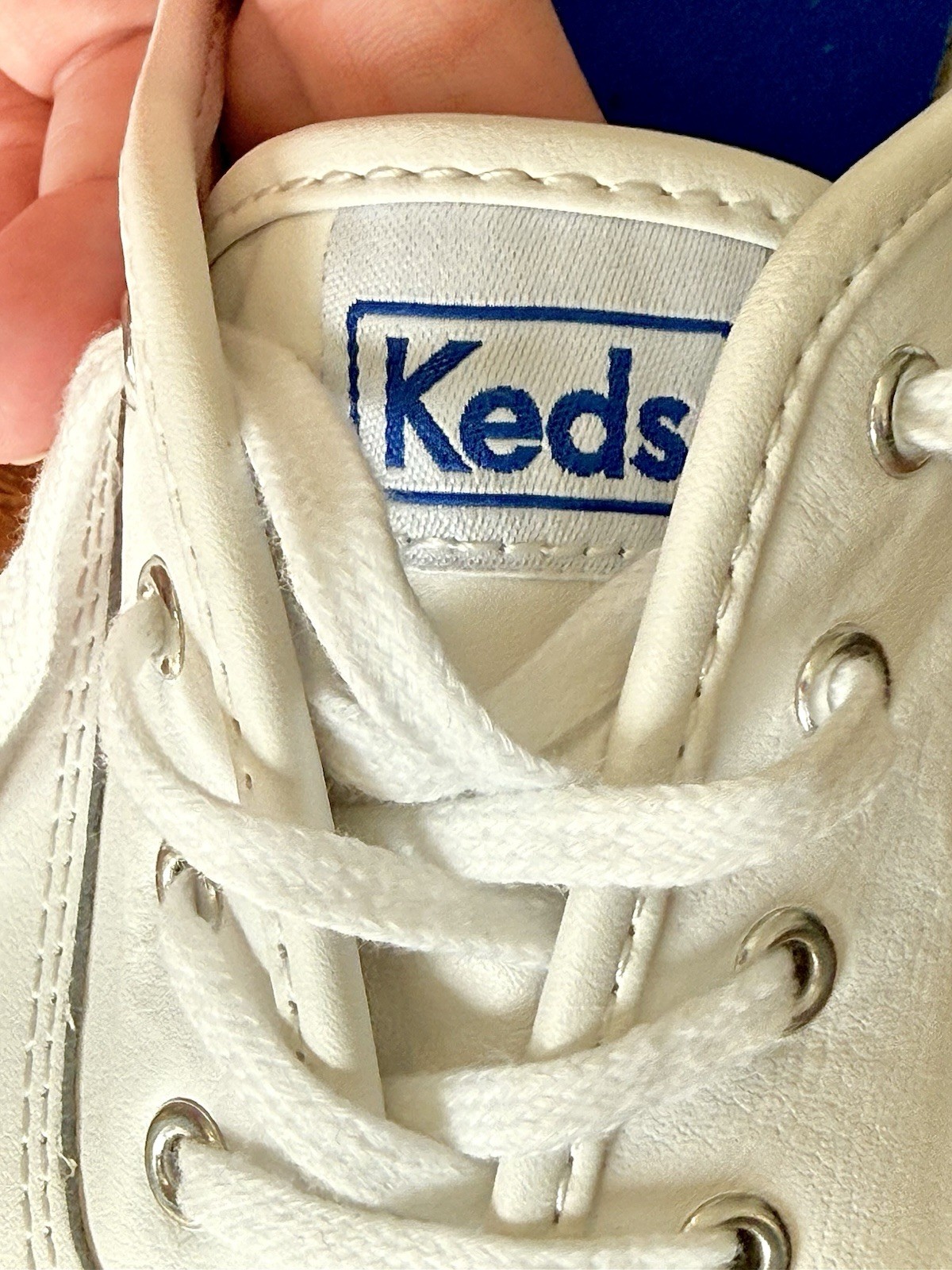 Keds Women’s Champion Original Leather Sneakers, White Leather, 9.5 M (US) NEW