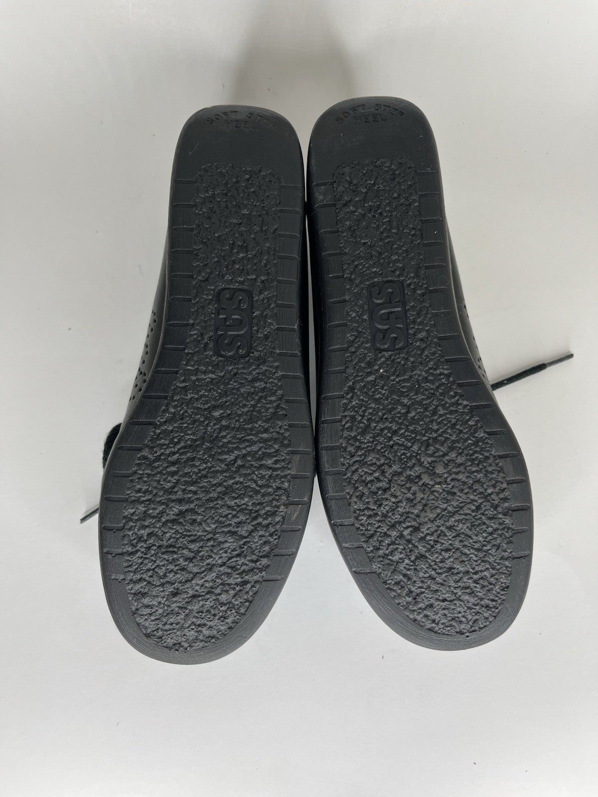 SAS Handsewn Shoes Moc Toes Lace Up Women Size 5M Black Leather USA
