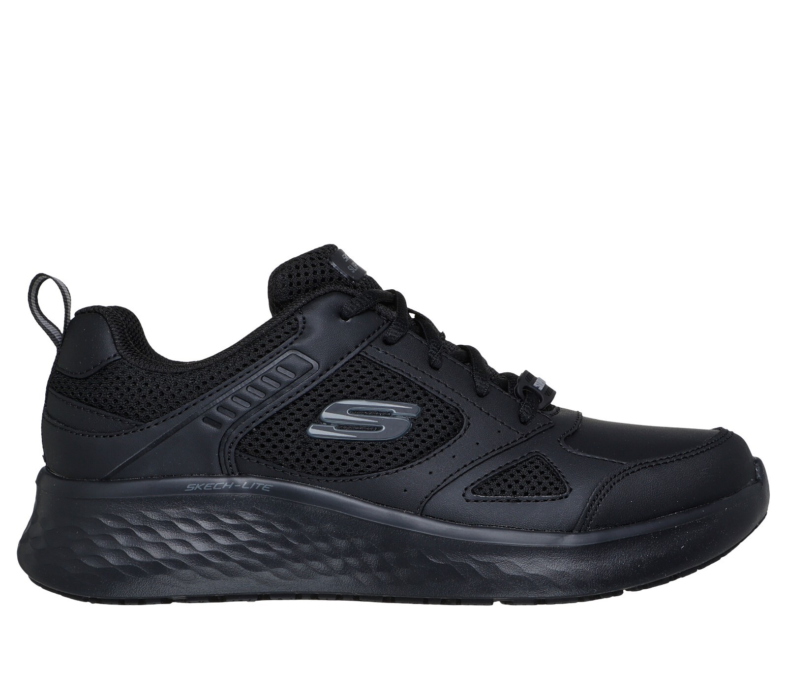 Skechers Shoe Women Black Work Memory Foam Comfort Slip Resistant Cushion 108206