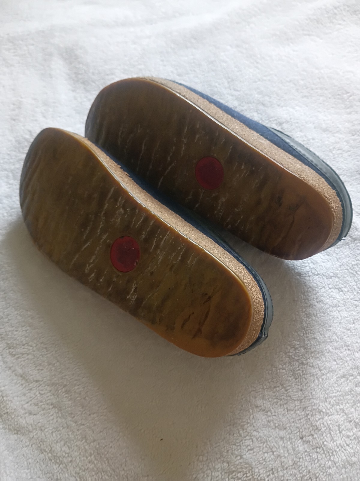 Haflinger 39 Wool Clogs Blue
