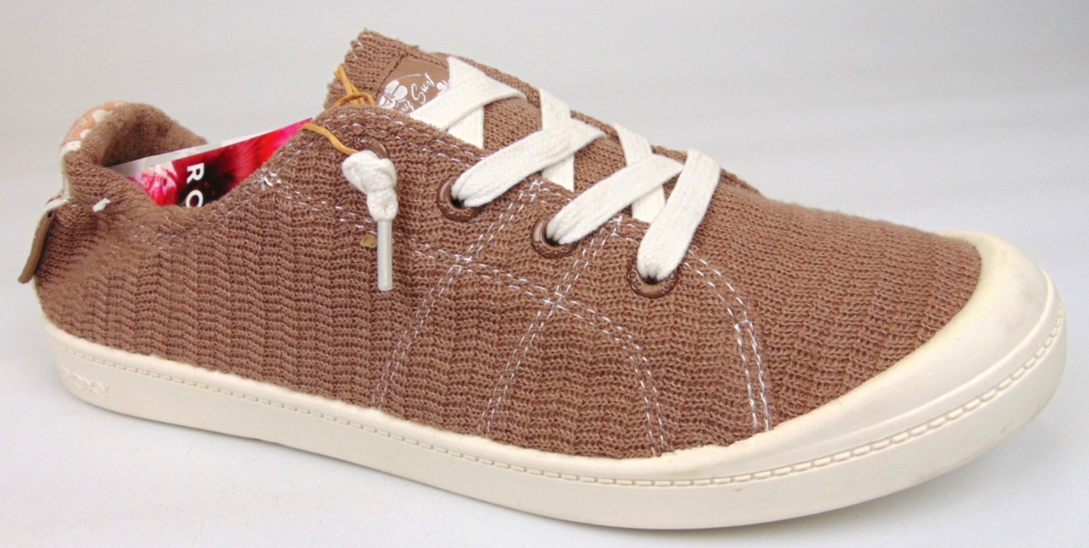 Roxy Bayshore Plus Casual Sneakers Women’s Size 11.0 M, Beige Lace Up Shoes