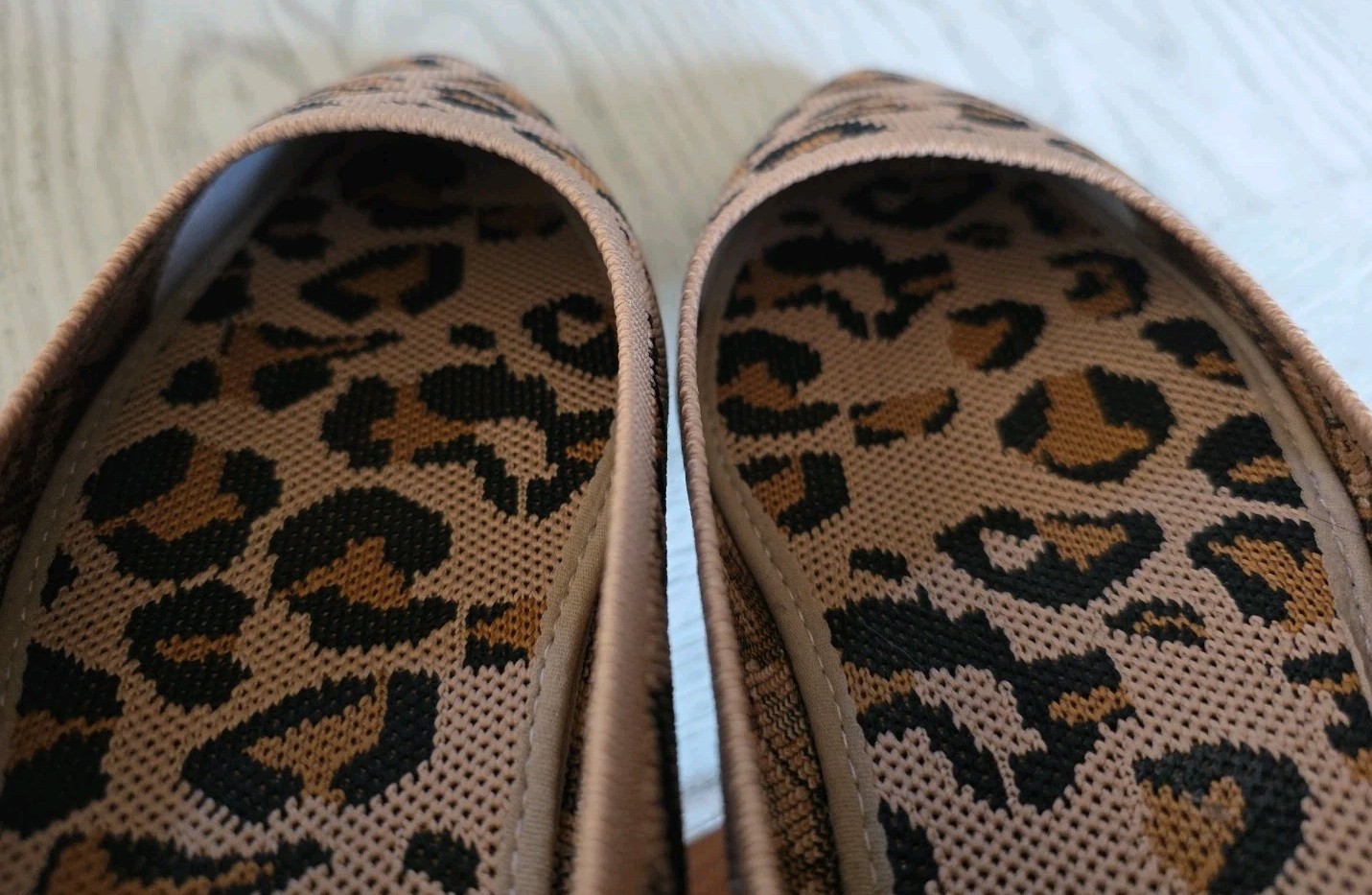 BELLA VITA Mireya Pointed-toe Flat Leopard Print Stretch Rothy’s Dupe Size 12N