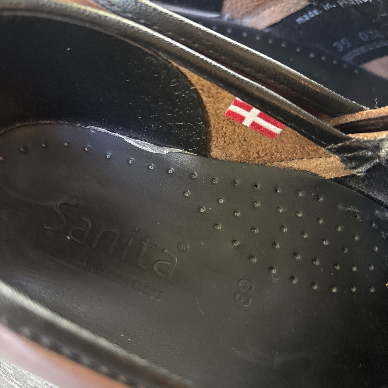 Sanita Shoes Womens 39 Brown The Original Danish Comfort ortho Clogs Leather Low