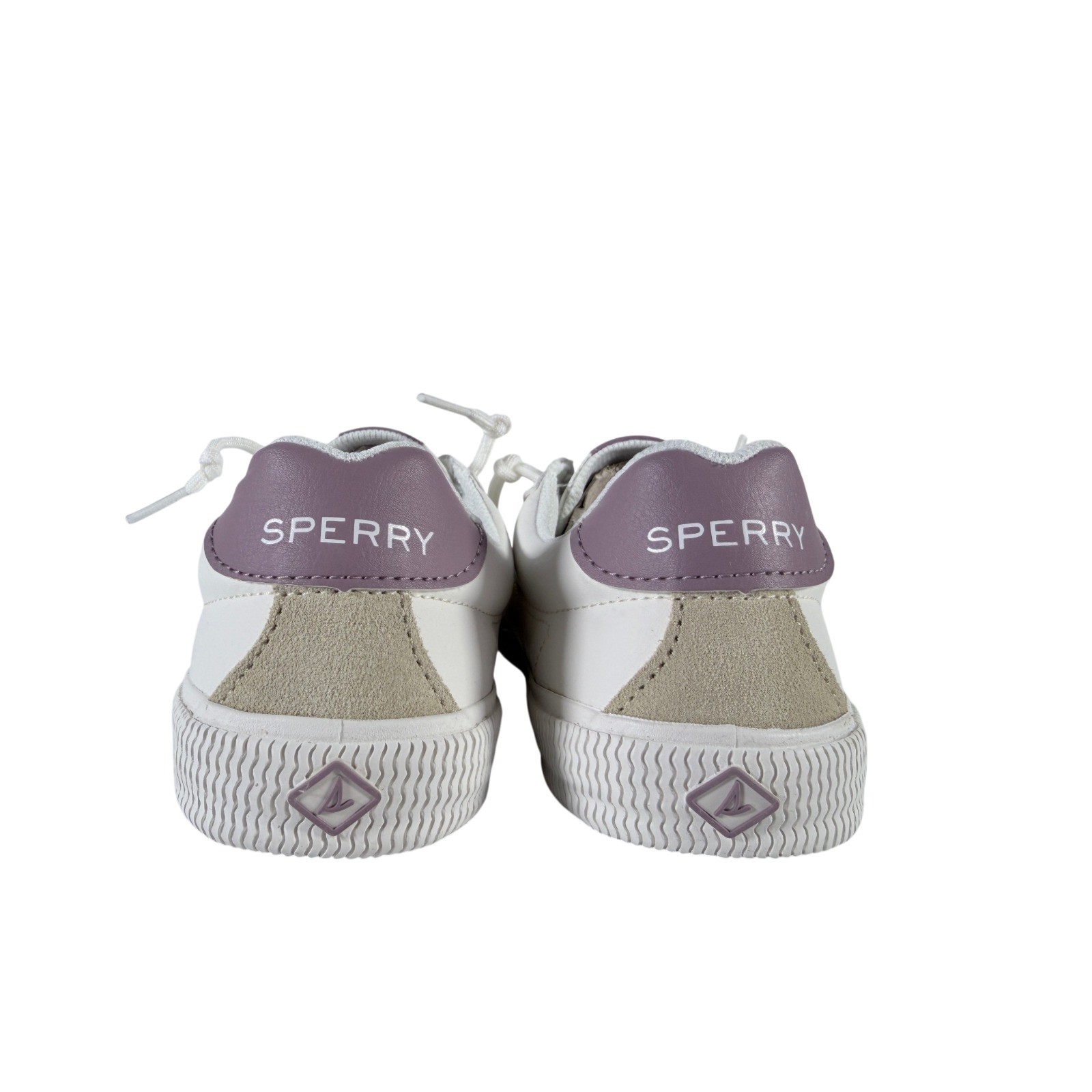 Sperry Pier Wave Refresh White Beige & Purple Womens Shoe Size 9