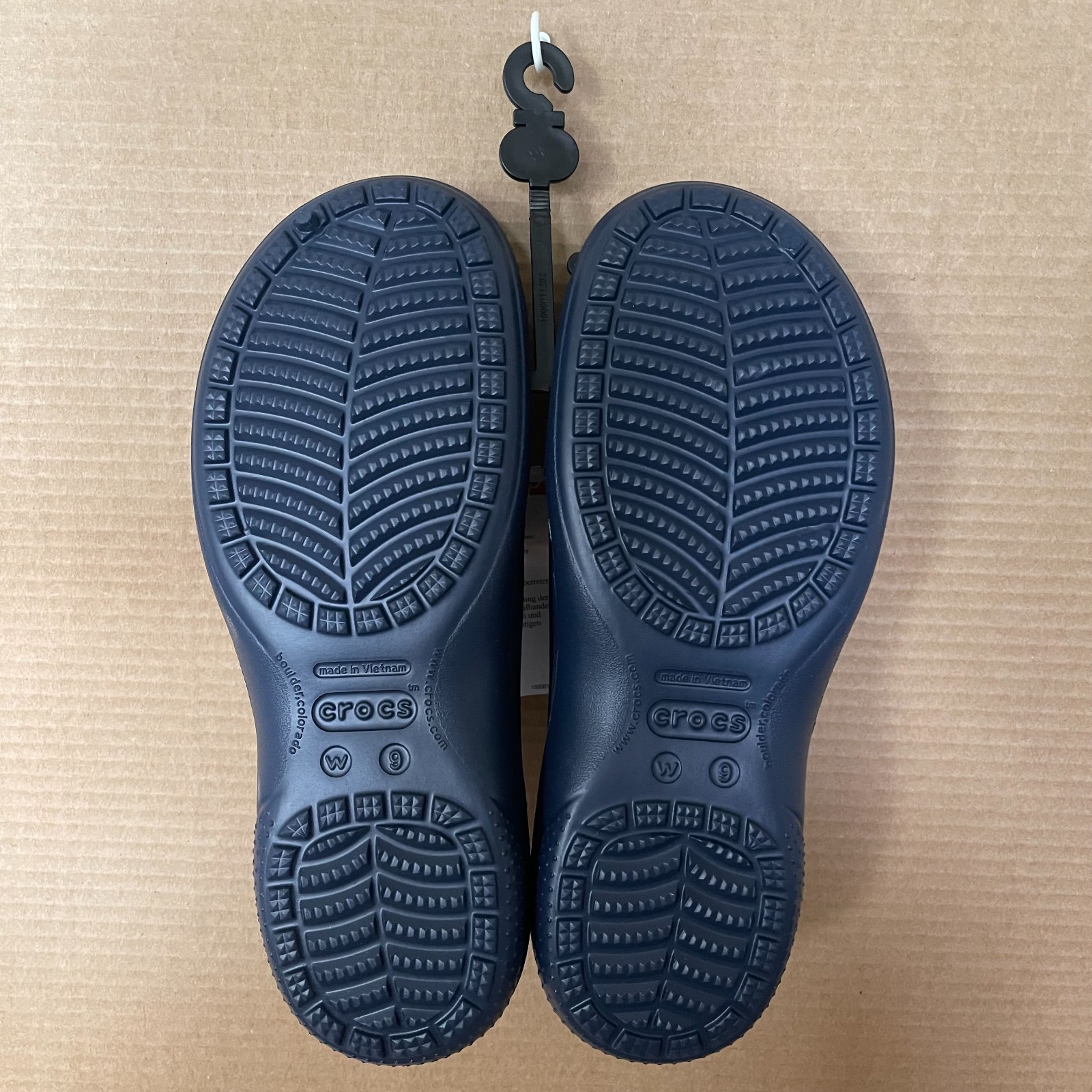 Crocs Freesail Womens Size 9 Navy Blue Comfort Mule Clog Slip On Shoes New