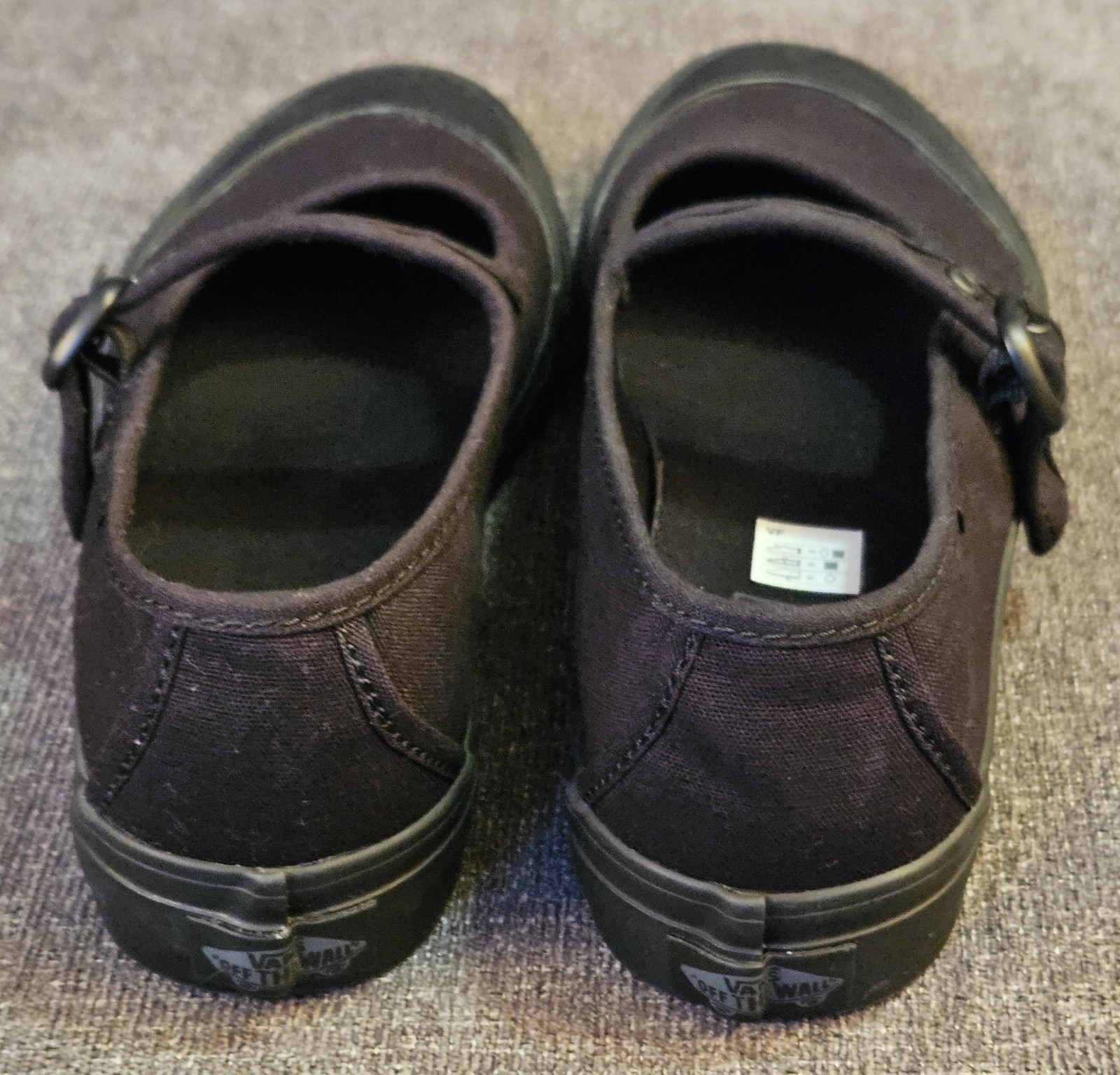 ​Vans Mary Jane Black Canvas Shoes Women’s 8 Men’s 6.5 VN000CRR6BT Triple Black