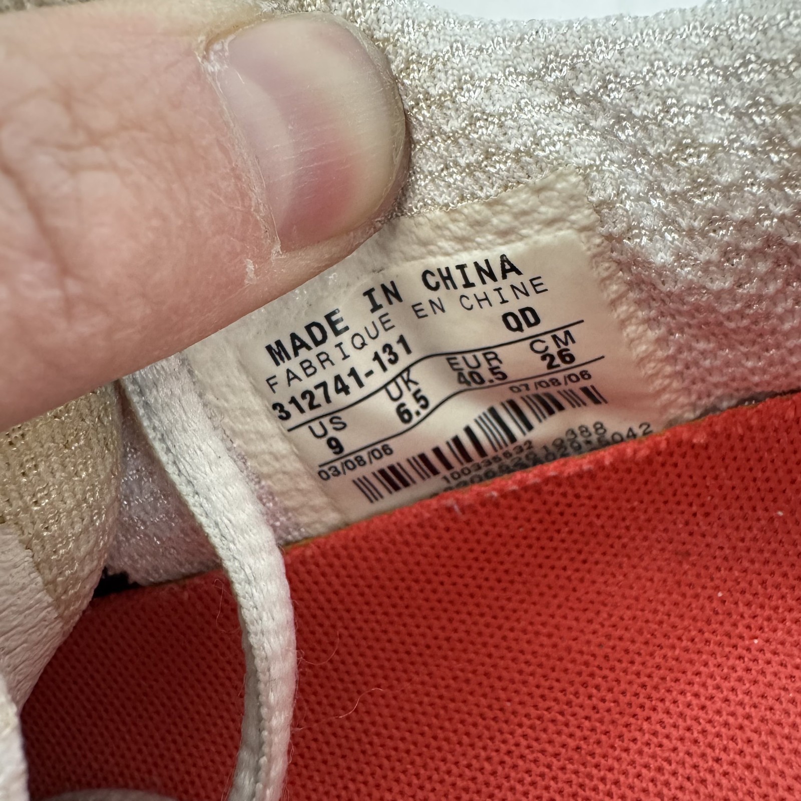 Womens Nike Air Max Moto+ IV White Mesh Athletic Running Sneakers Shoes Size 9 M