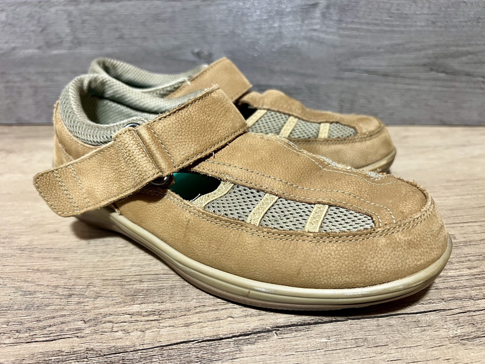 Orthofeet Sarasota 872 Beach Tan Comfort Walking Shoes Women’s 9.5 Wide