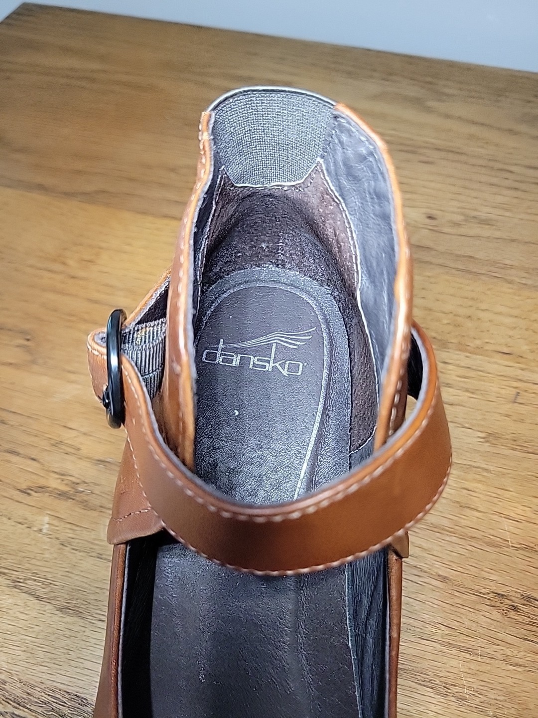 DANSKO Rebel Women’s Sz 41 Brown Leather Maryjane Wedge Comfort Shoes