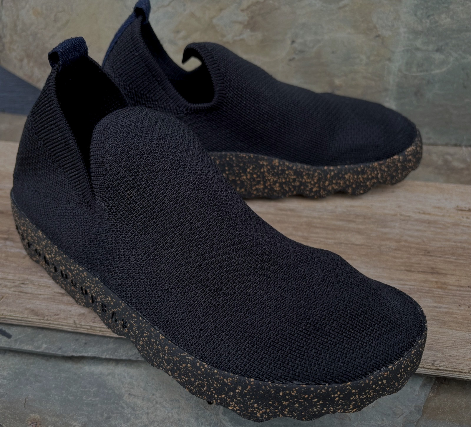 ASPORTUGUESAS (39/8) Fly London City Sneakers Black Mesh Comfort Shoes