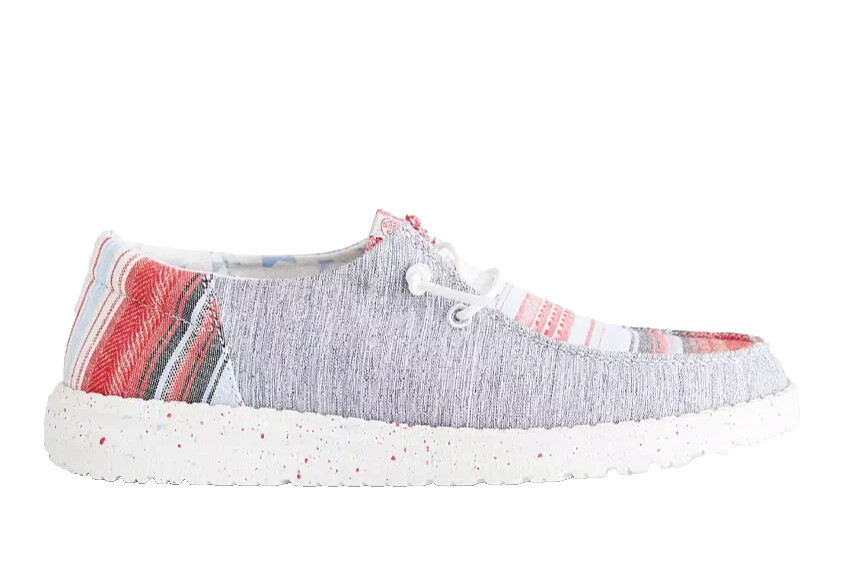 Hey Dude Exclusive Womens Wendy Funk Laredo Boat Casual Shoe Easy On Lace Grey