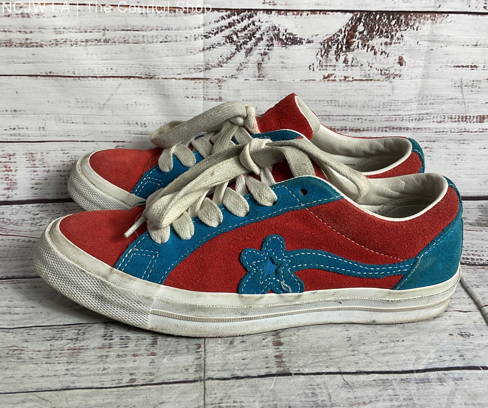 Converse Golf Le Fleur One Star Suede Sneakers Ox Molten Lava Women’s 7 Men’s 5