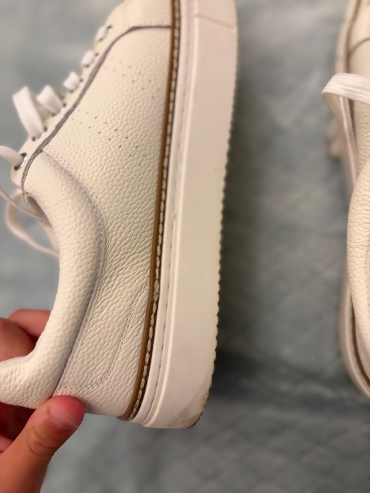 Vince Camuto White Leather Randay Lace Up Platform Sneakers Size 9M