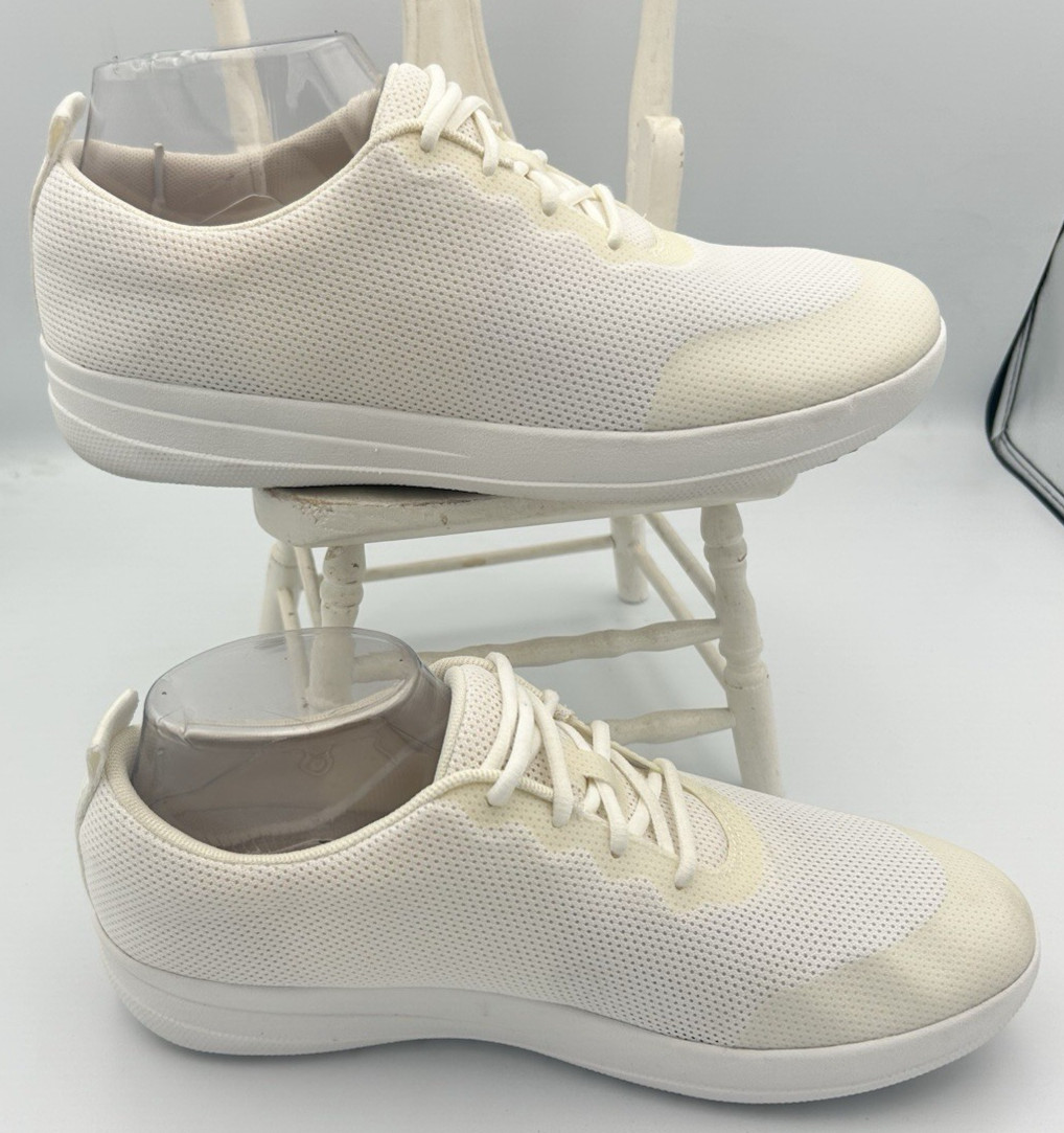 FITFLOP F-Sporty Ombre Urban White Comfort Sneaker SN Q10-194 Women’s Size 9
