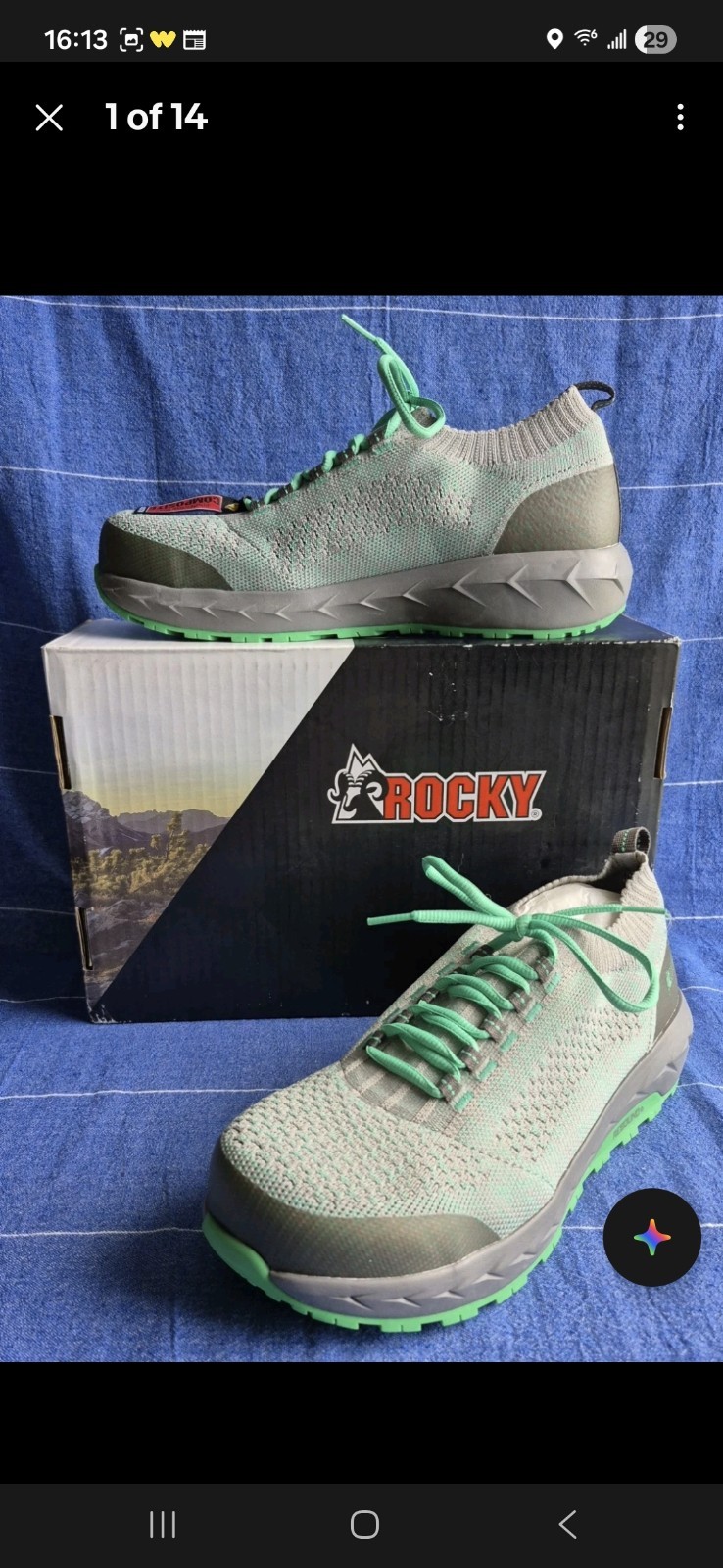 ROCKY COMP TOE NO SLIP WORK SHOES VOL DISC 2/$40 3/$52.5 4/$60 9/9.5/10 BNIB!