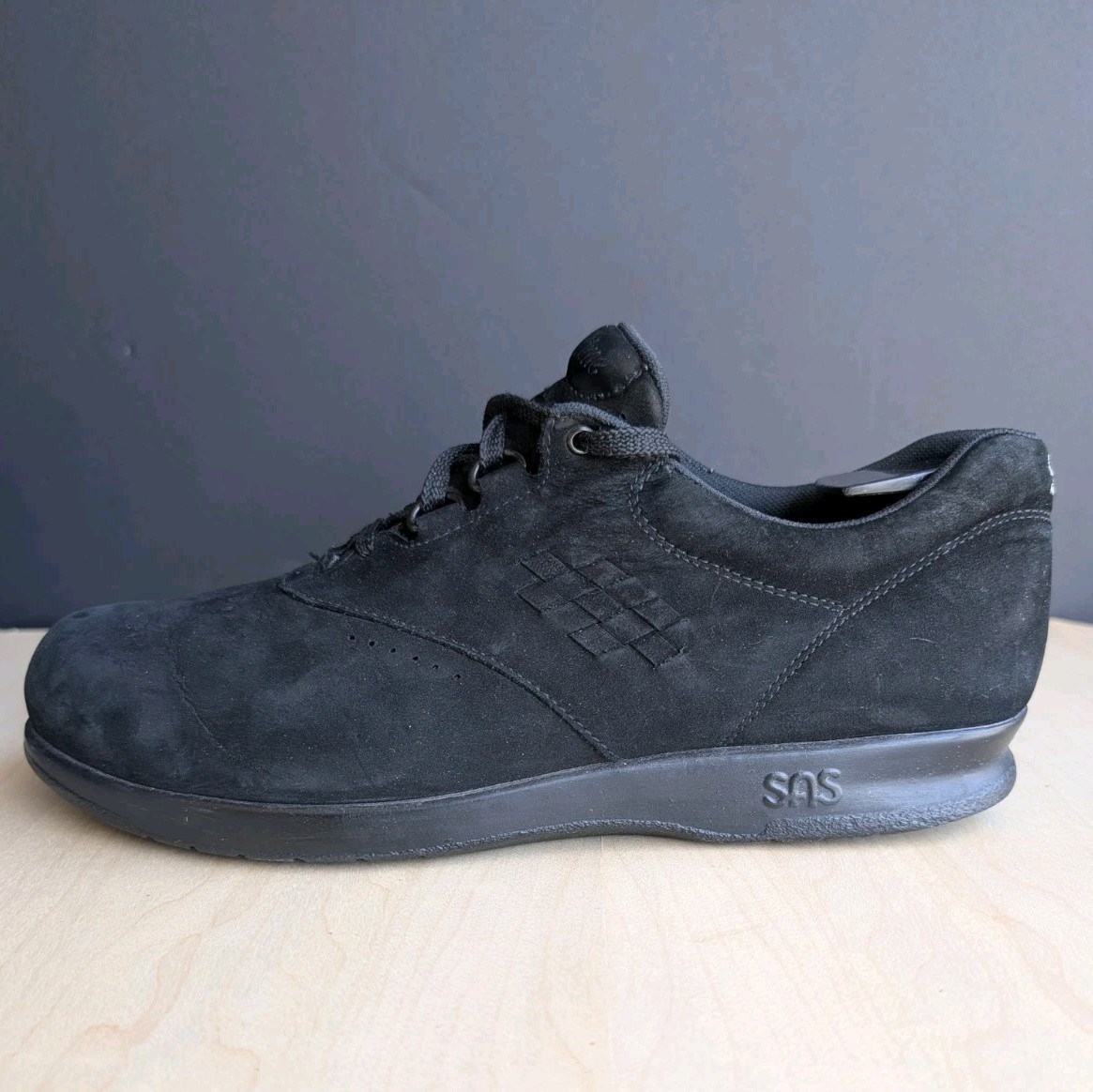 SAS Free Time Shoes Womens Size 9.5 M Black Comfort Walking Lace Up Orthopedic