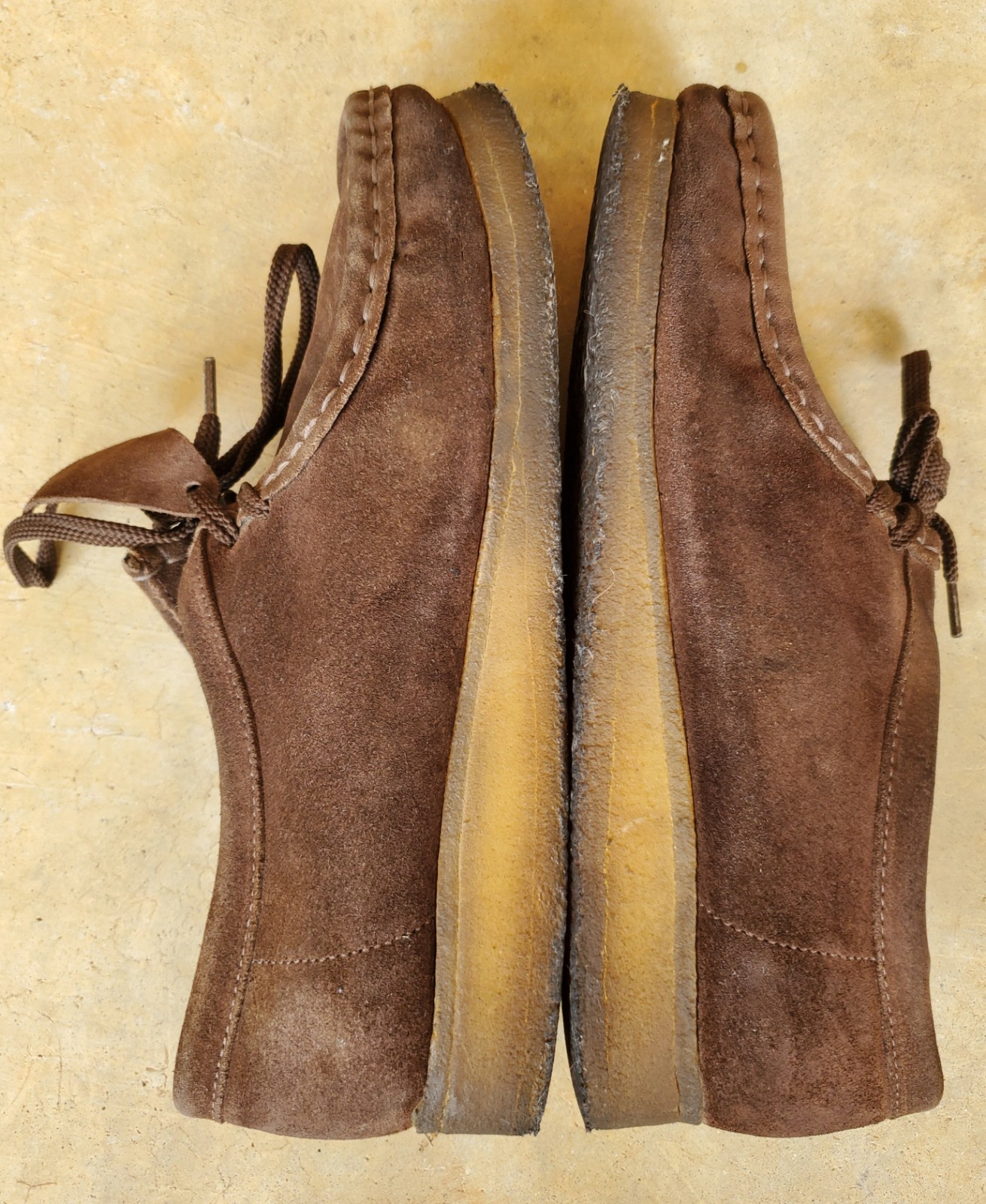 *Clarks*Originals♡Wallabee♡WomenSz.9●Dark Suede●Lace Up●Casual Shoes●Pre-Loved💗