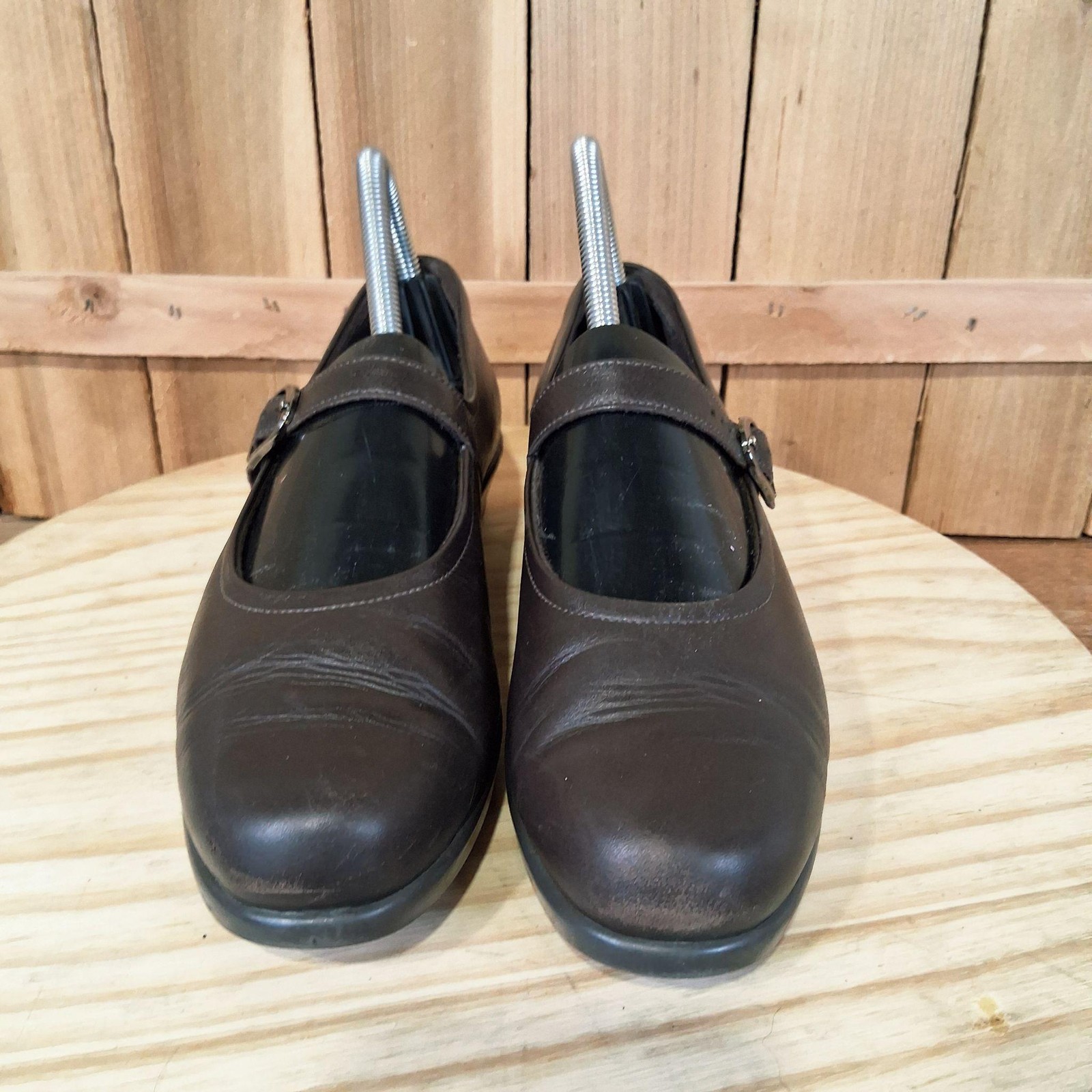 SAS Maria Mary Jane Shoes Womens 8 N Brown Leather Tripad Comfort Walking Casual