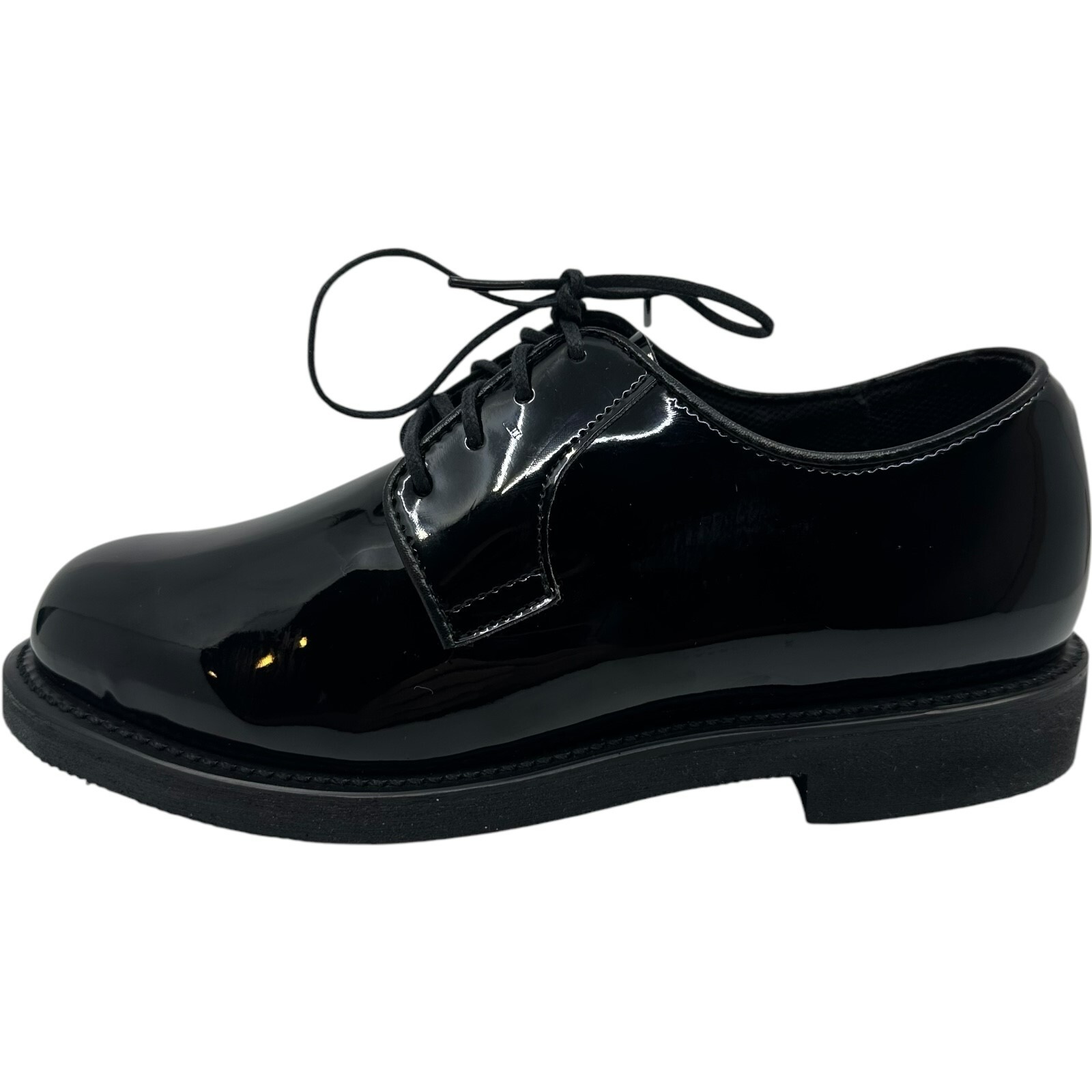 Thorogood Women Poromeric Uniform Oxford Dress Shoes Black Gloss Sz 9M 531-6103