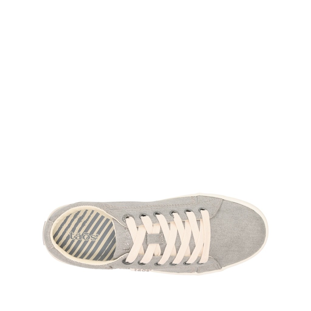 Women’s Taos Footwear “Star” Sneakers Gray Washed Canvas Size 9
