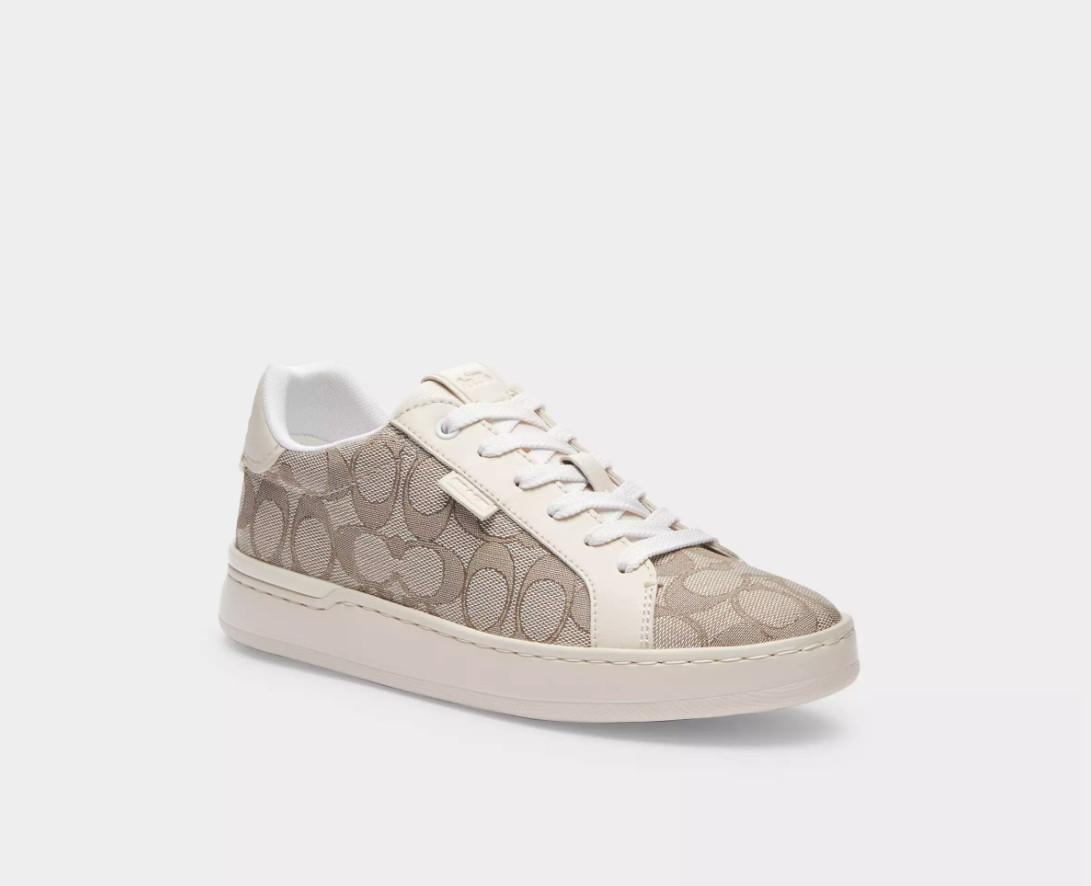 Coach Lowline Luxe Signature Jacquard Low Top Sneaker MSRP$155 CHIC & STYLISH