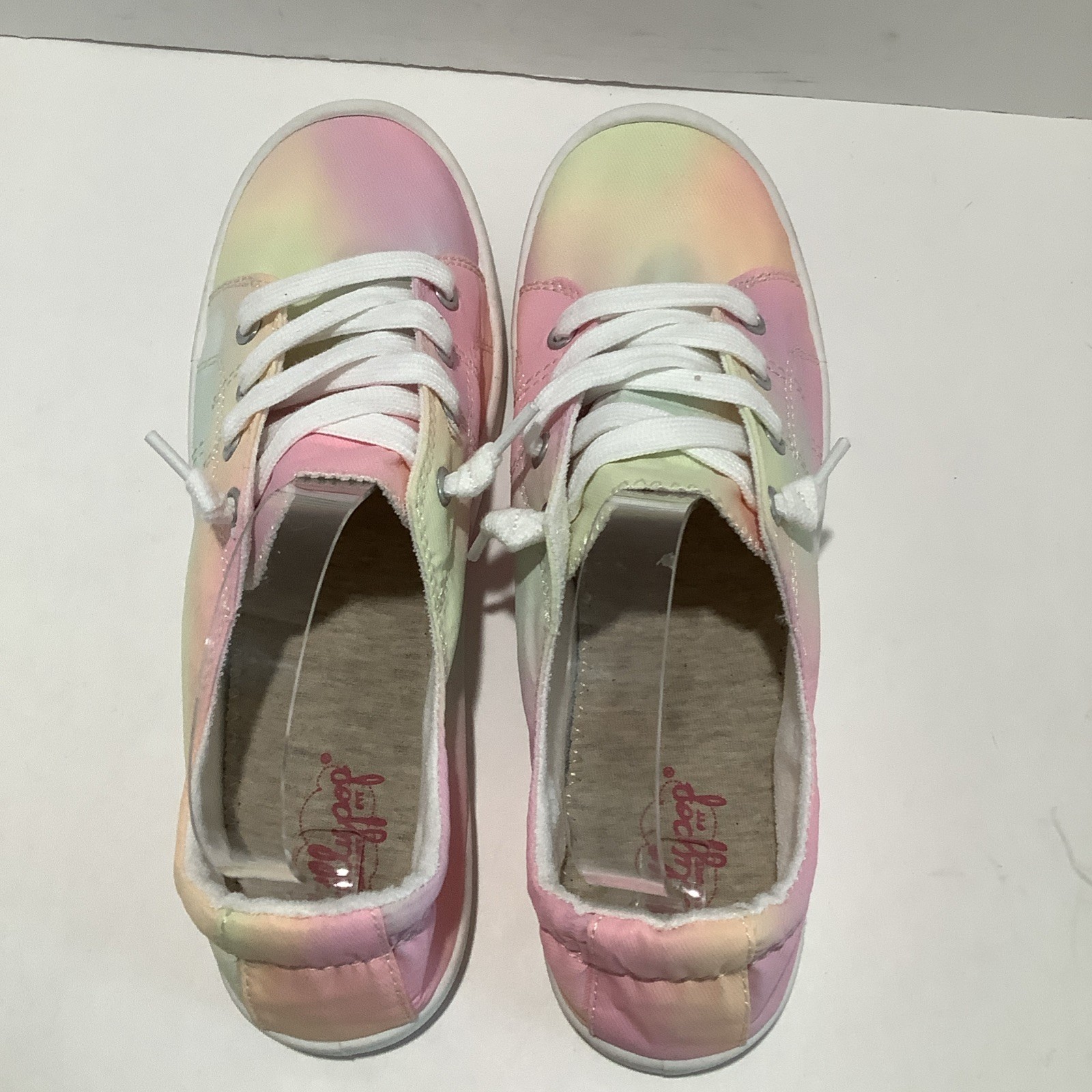 Jellypop Womens Sz. 9.5M Dallas Sneakers Pastel Multicolor Pink canvas shoes New