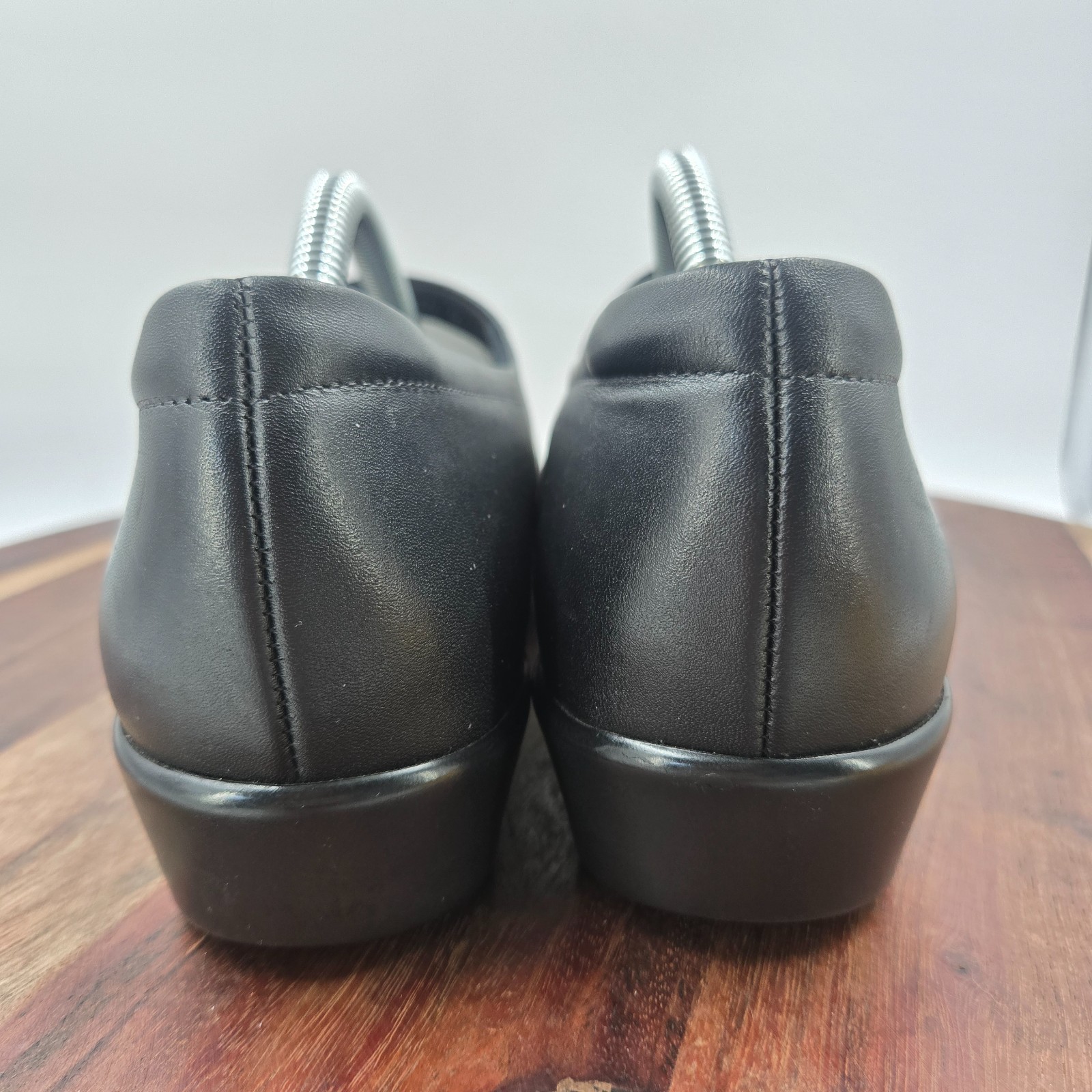 SAS Maria Shoes Women’s 10.5M Black Leather Comfort Mary Jane Loafers Orthotic