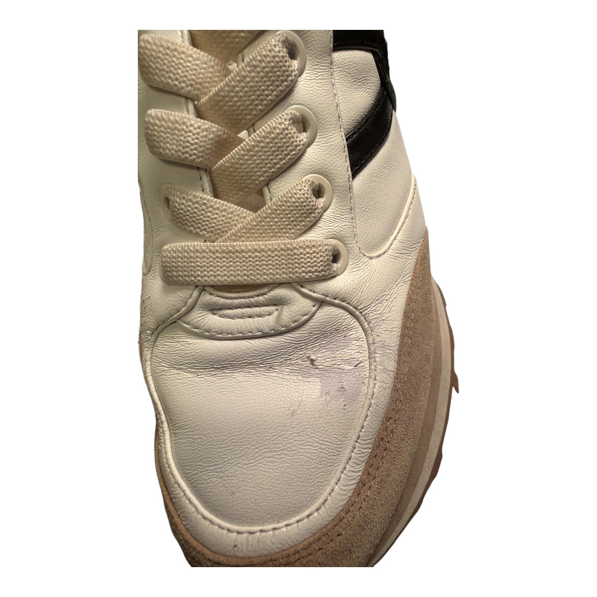 VERONICA BEARD VALENTINA SLIP-ON SNEAKERS – COCONUT/ECRU – SIZE 7.5 see photos