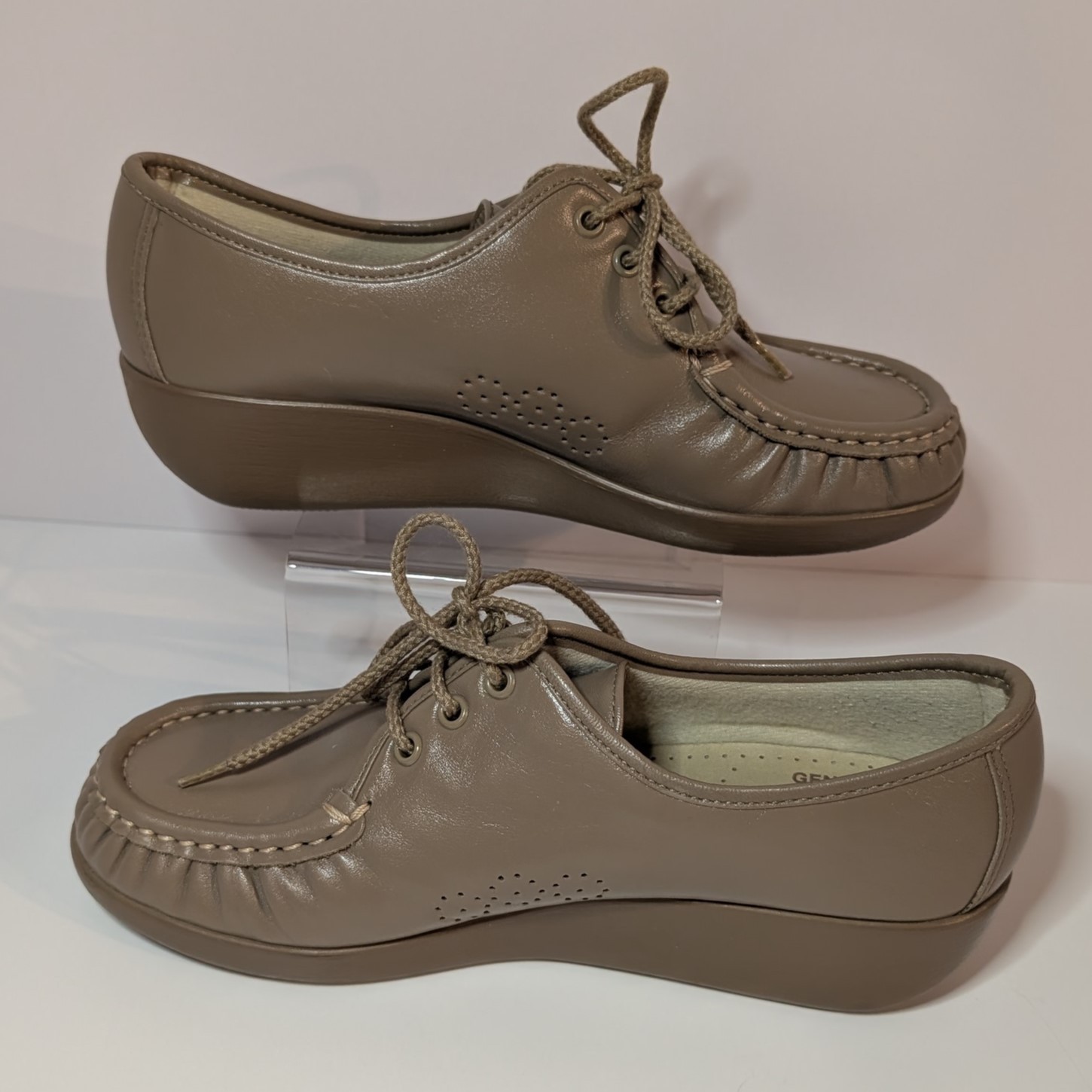 SAS Womens Sz 7.5 M Lace Up Shoes Handsewn USA Made, Comfort, Brown, Leather