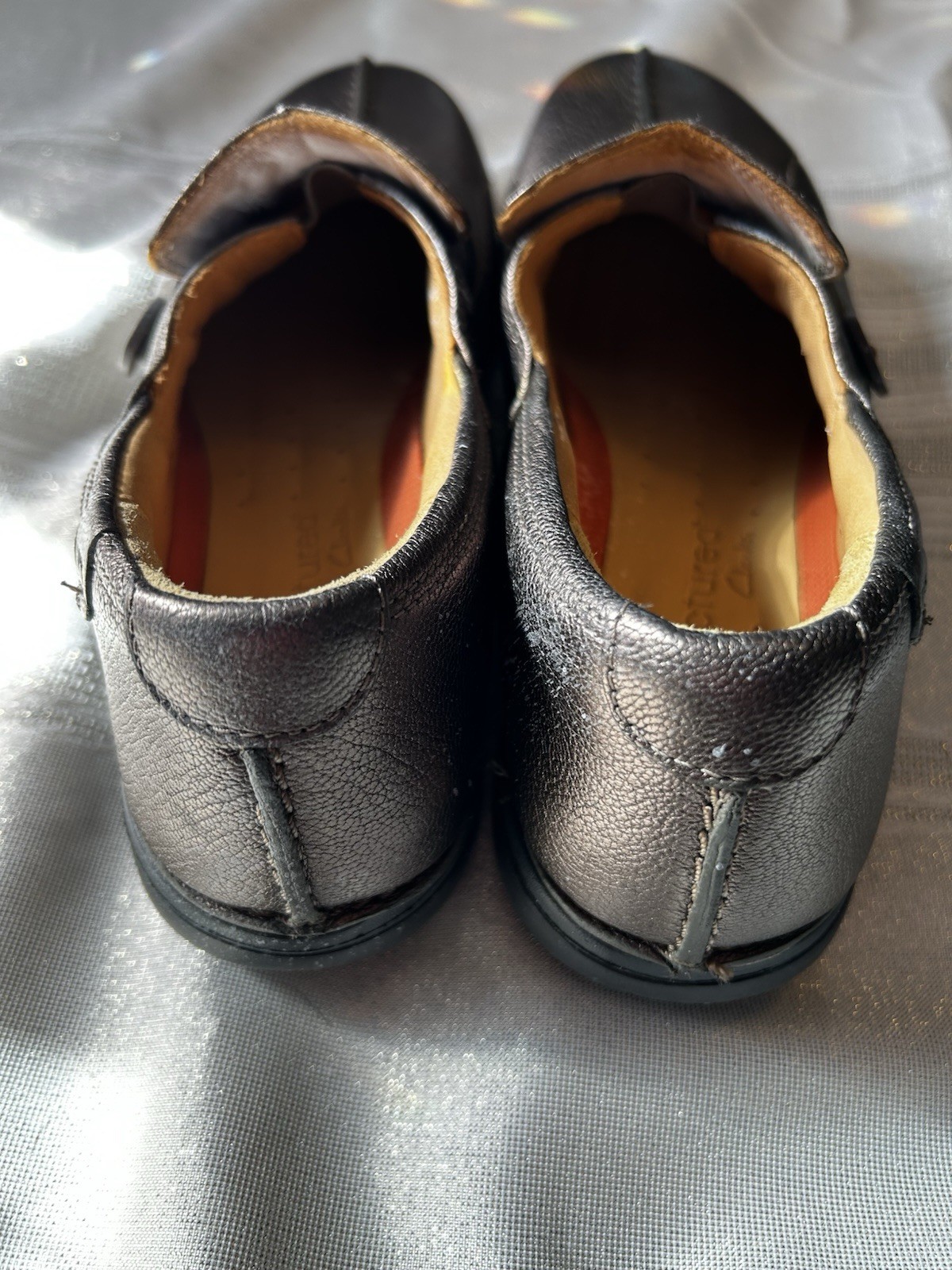 Clarks Unstructured Women’s Size 11 N Un.Loop Bronze leather slip-on Shoes