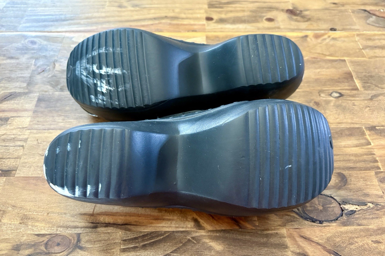 Dr Scholls Black Tie-Dye Clogs (10)