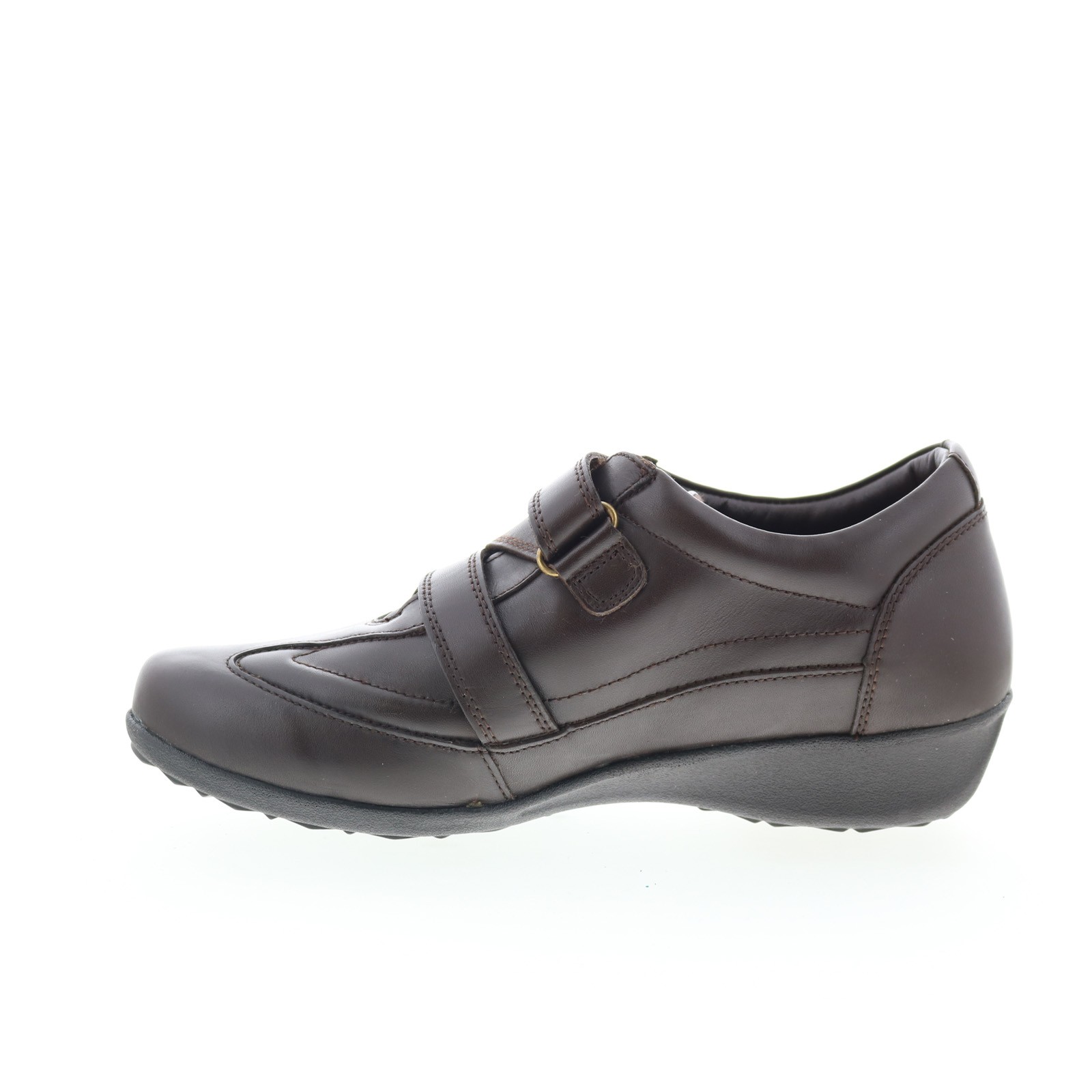 Drew Cario 14491-64 Womens Brown Wide Leather Lifestyle Sneakers Shoes 7