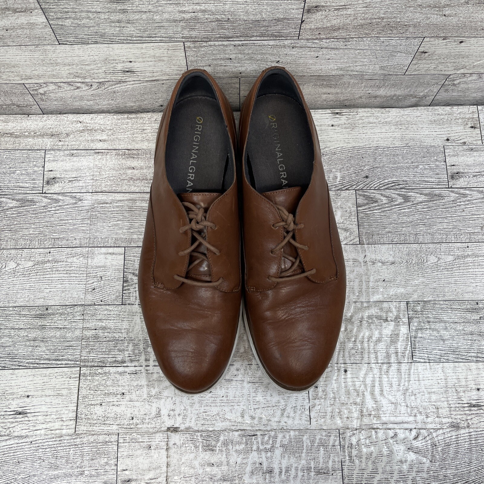 Cole Haan Original Grand Brown Leather Oxford Shoes W15292 Women Size 9.5B