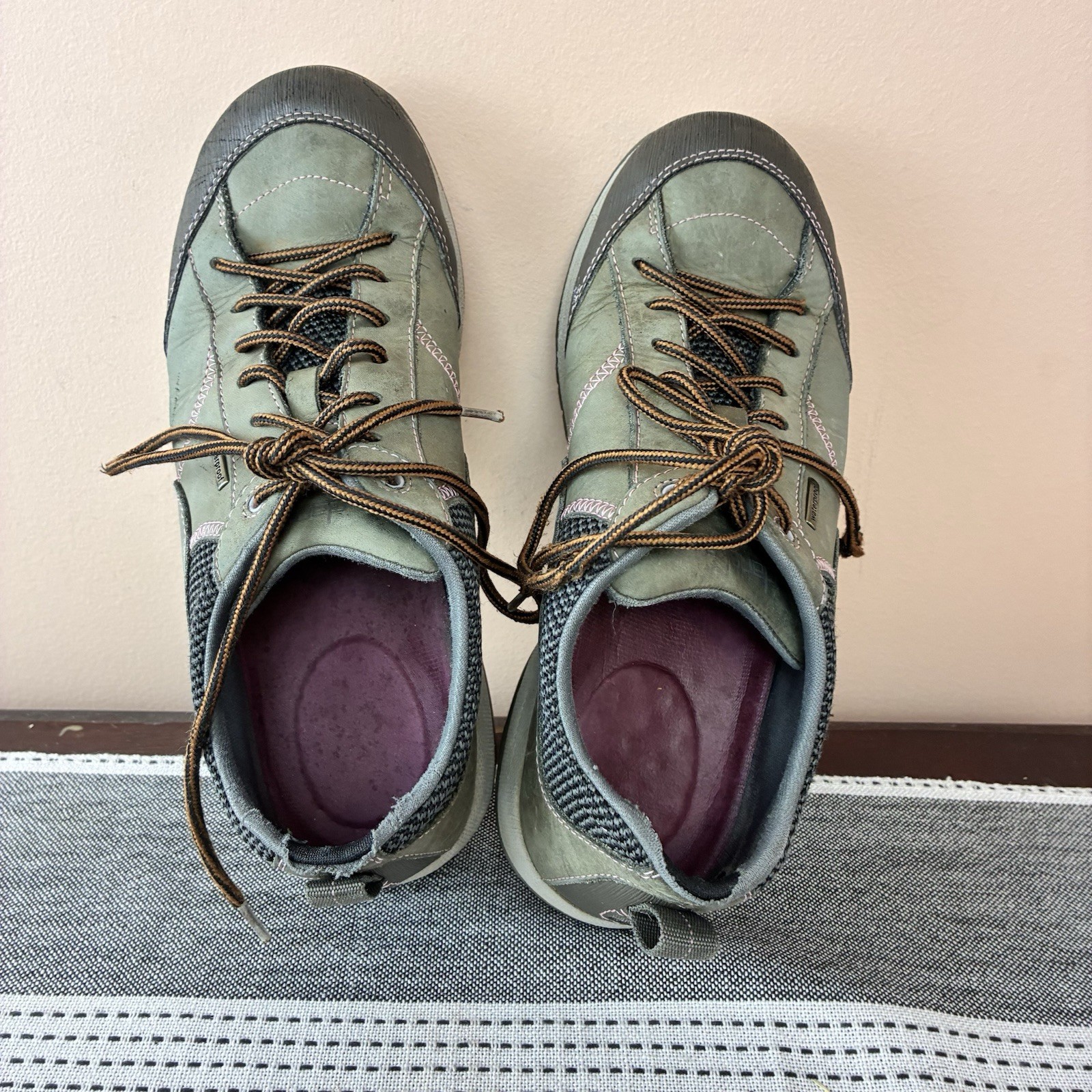 Dansko Paisley II Waterproof Women’s Hiking Walking Shoes Sage Green Sz 38 US 8