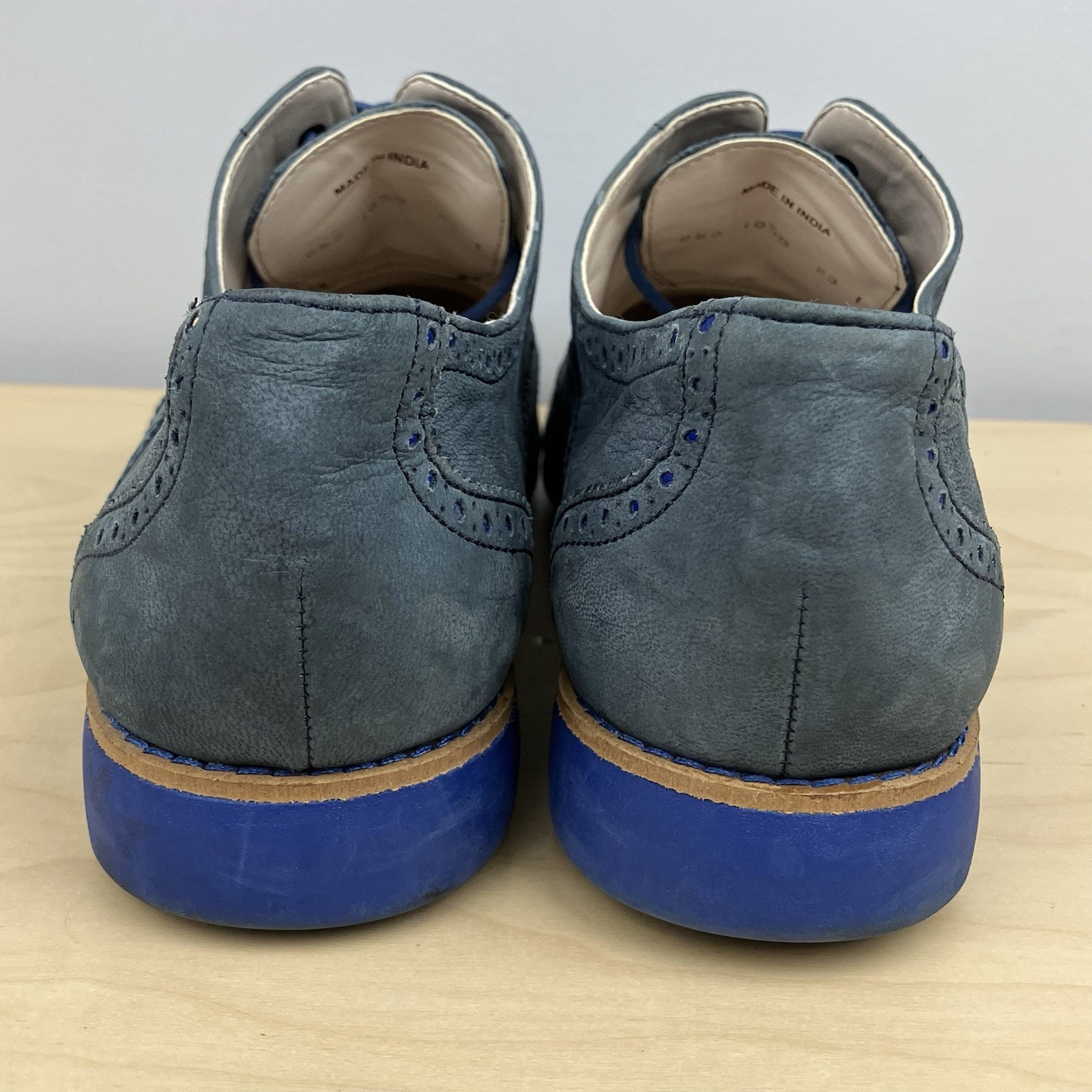 Cole Haan Women’s Size 10.5 B Alisa Blue Nubuck Wingtip Oxford Dress Shoes